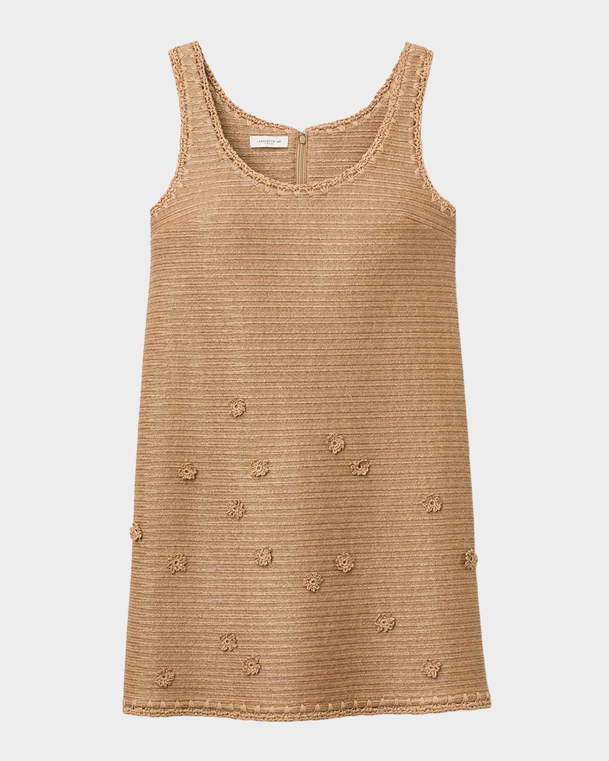 Lafayette 148 New York Raffia-Effect Jersey Shift Dress | Thumbnail 7