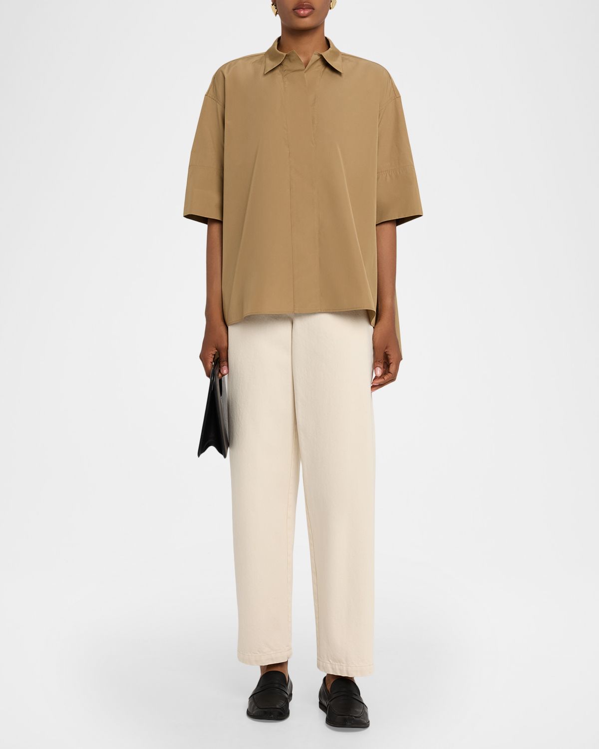 Lafayette 148 New York Kent Cropped Barrel-Leg Pants | Thumbnail 2 Lafayette 148 New York Kent Cropped Barrel-Leg Pants | Thumbnail 2