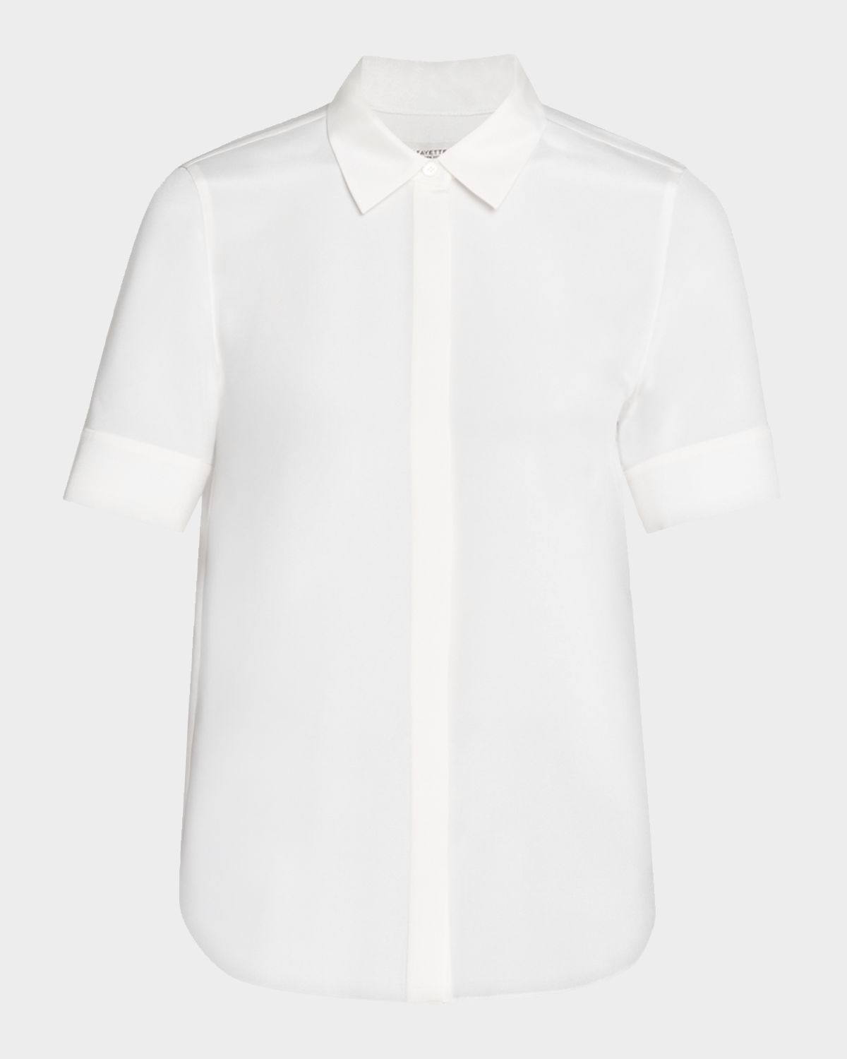 Lafayette 148 New York Scottie Button-Down Cotton Blouse | Thumbnail 6