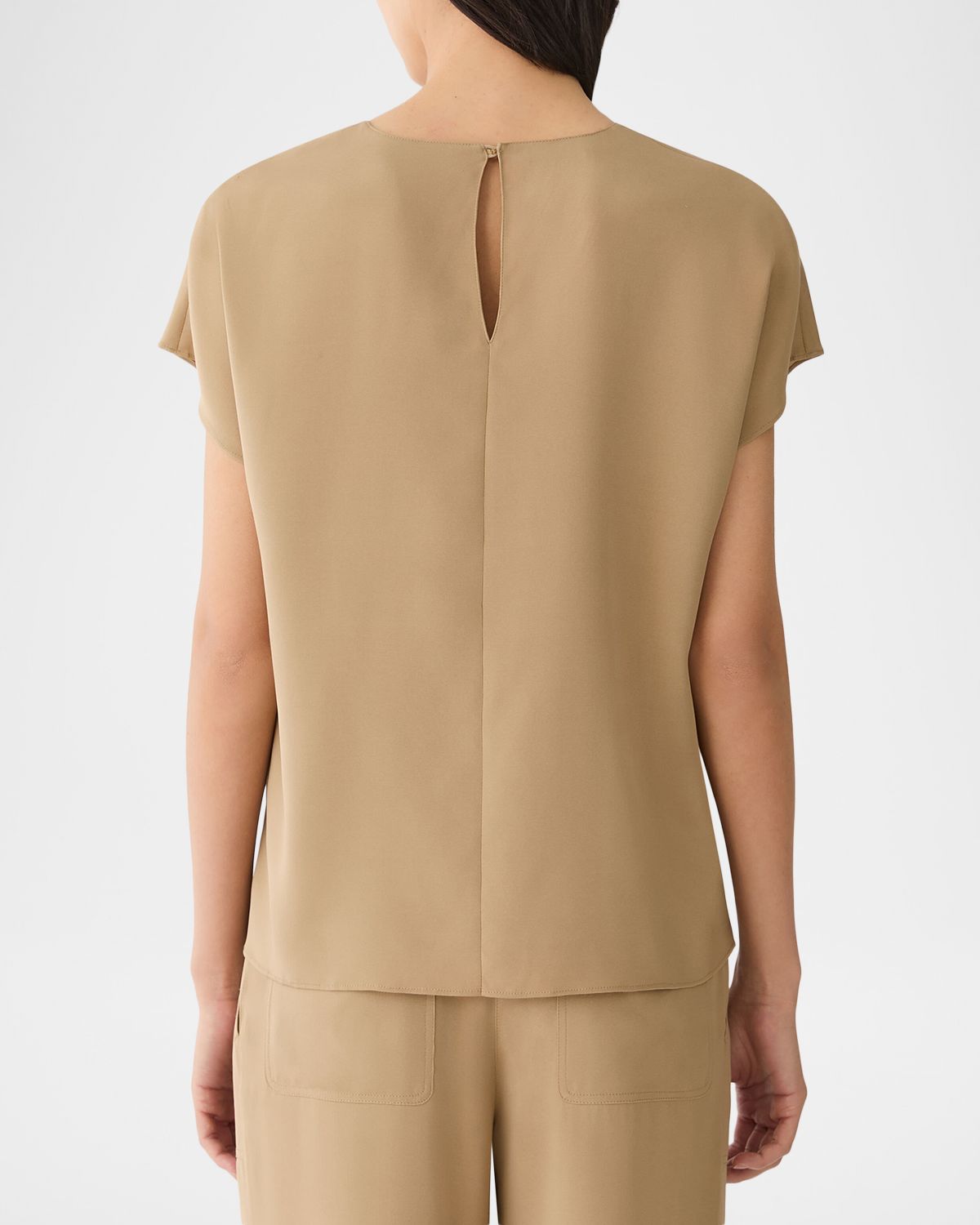 Lafayette 148 New York Dolman-Sleeve Georgette Top
