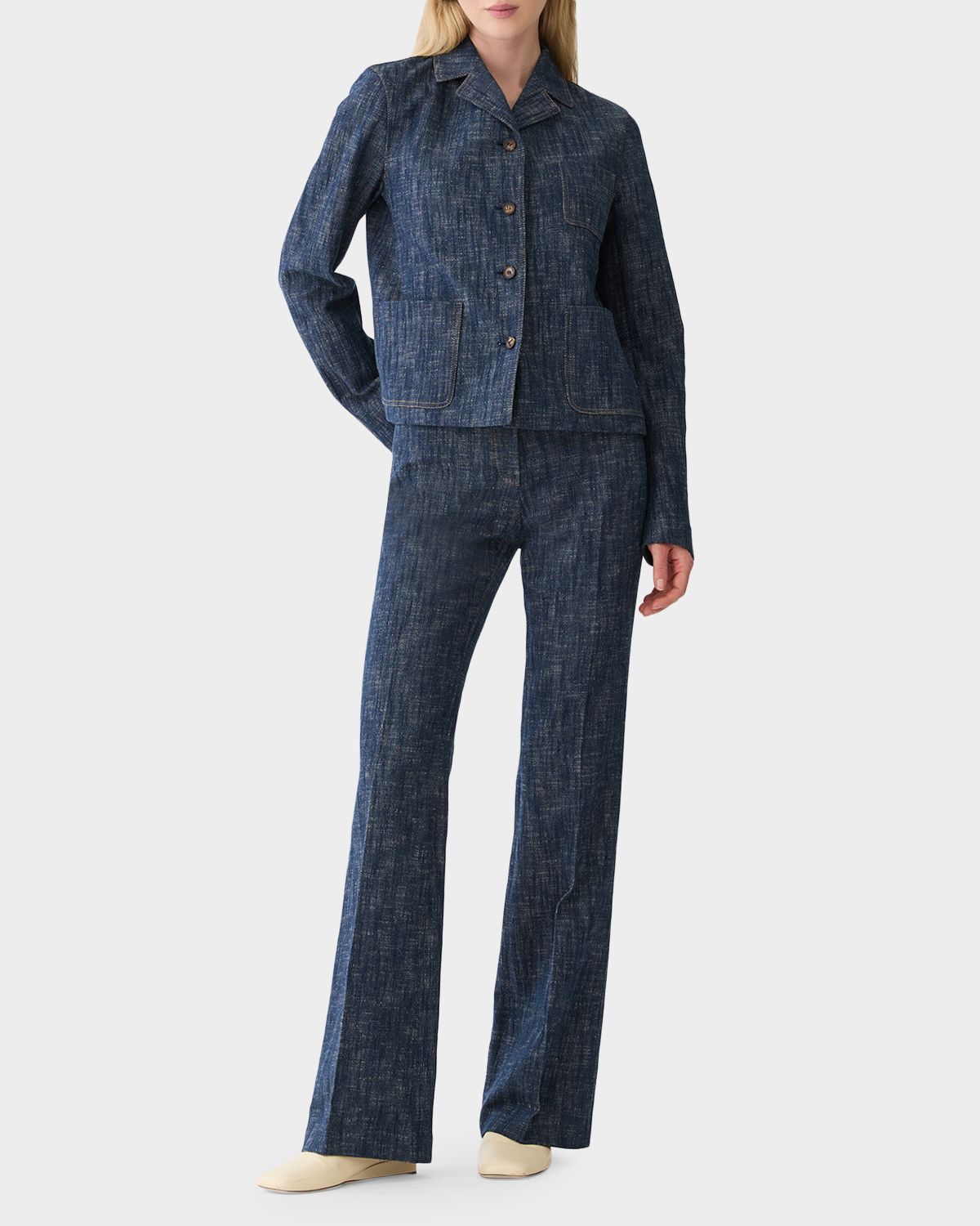 Lafayette 148 New York Three-Pocket Cotton Denim Jacket | Thumbnail 2 Lafayette 148 New York Three-Pocket Cotton Denim Jacket | Thumbnail 2