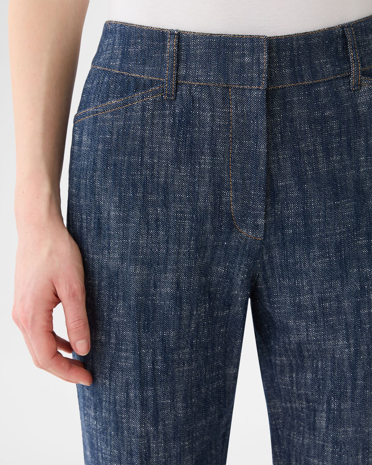 Lafayette 148 New York Readed Flare-Leg Denim Pants | Thumbnail 4 Lafayette 148 New York Readed Flare-Leg Denim Pants | Thumbnail 4