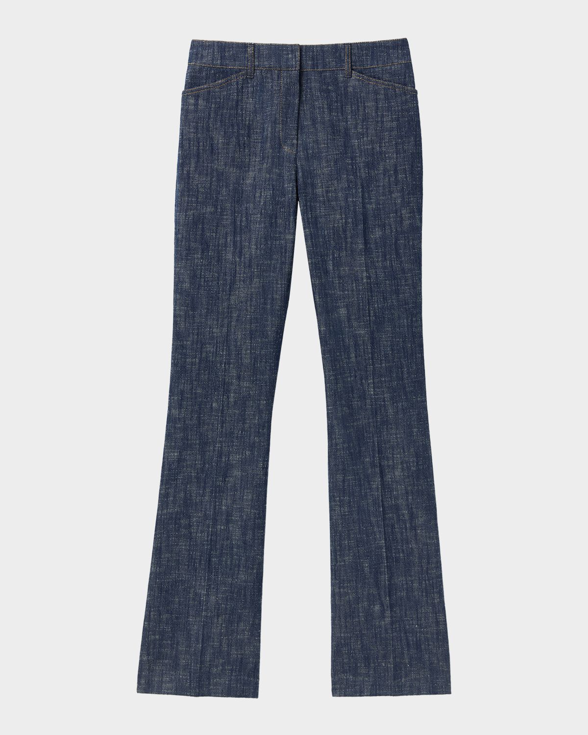 Lafayette 148 New York Readed Flare-Leg Denim Pants - Women's Clothing