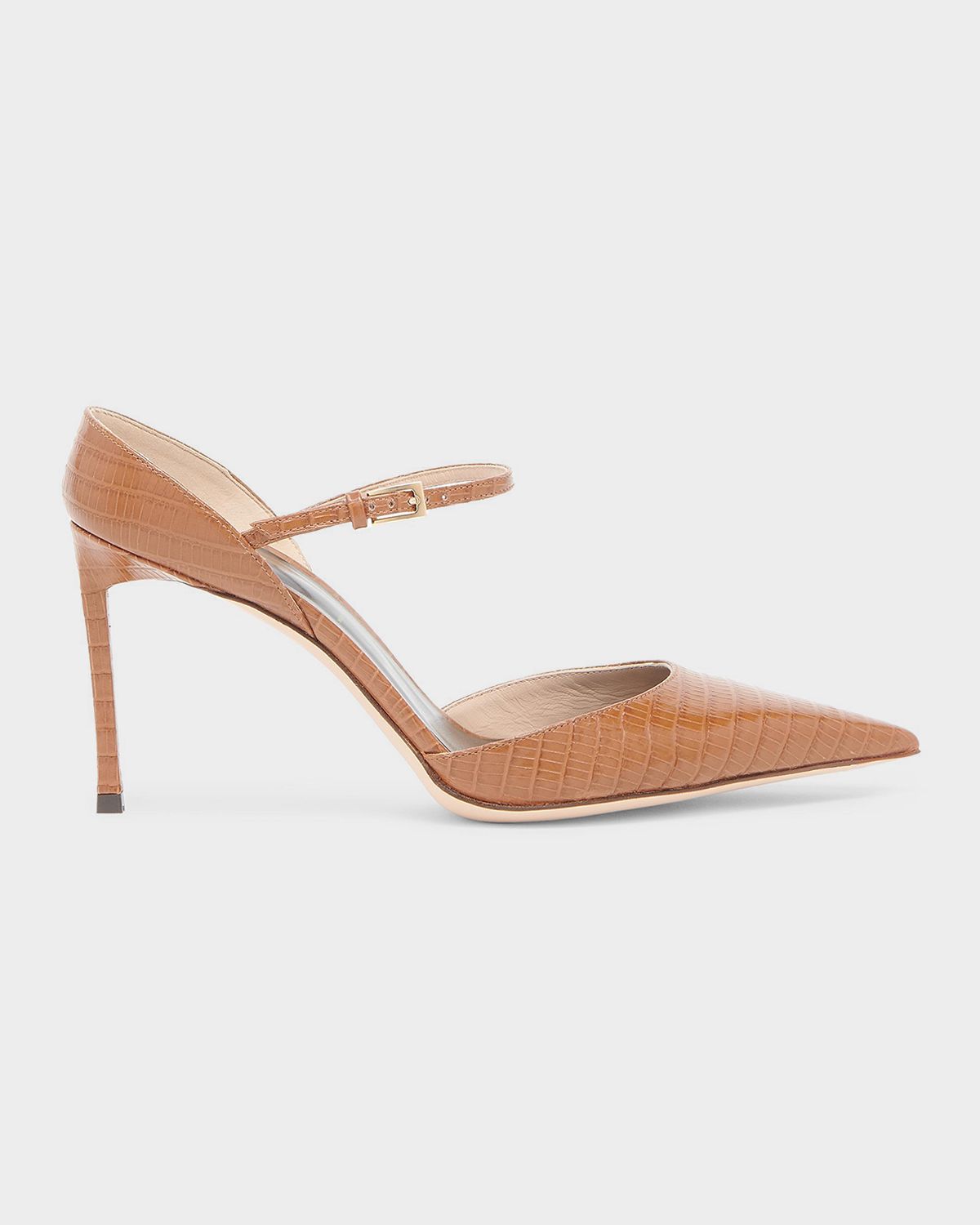 TOM FORD Tejus 85mm Croc-Embossed Leather Mary Jane Pumps | Thumbnail 5 TOM FORD Tejus 85mm Croc-Embossed Leather Mary Jane Pumps | Thumbnail 5