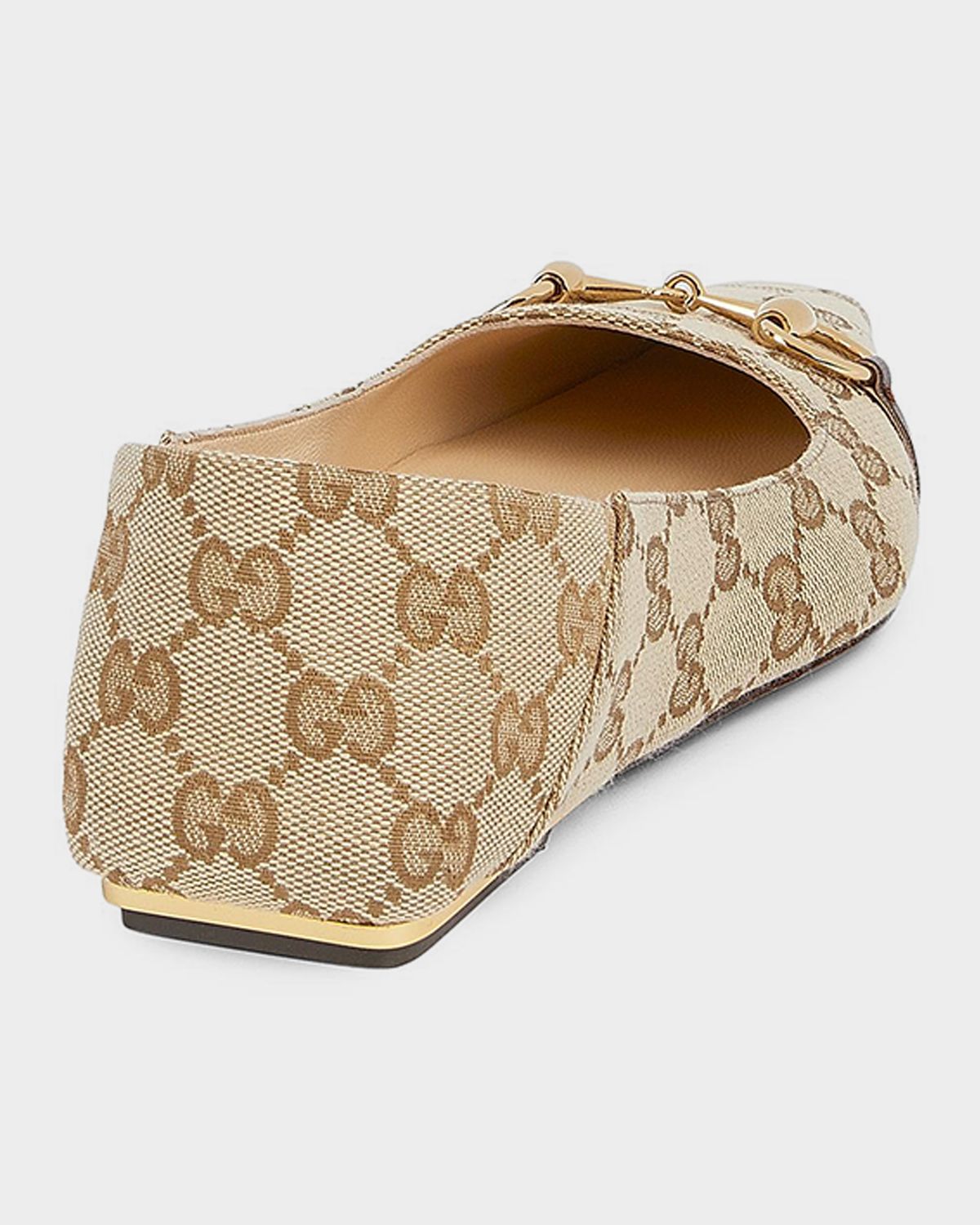 Gucci Vittoria GG Canvas Ballerina Flats