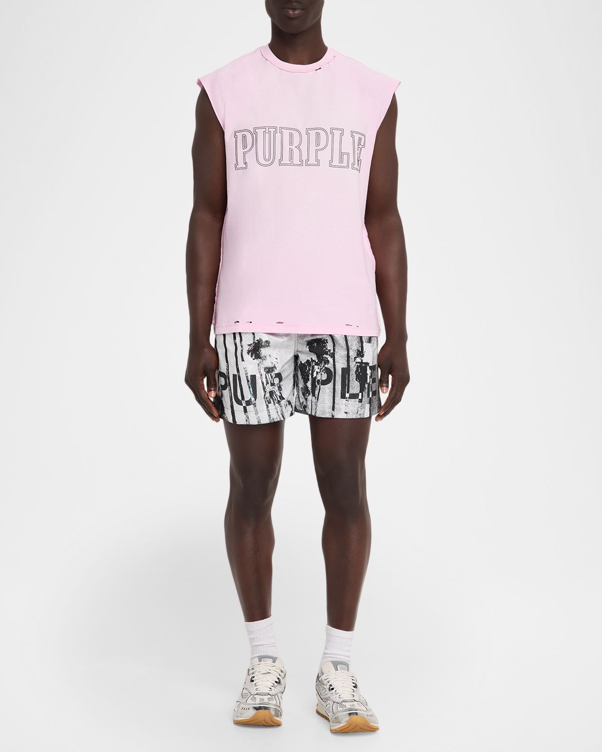 PURPLE Men 's All-Round Palm Logo Pull-On horts