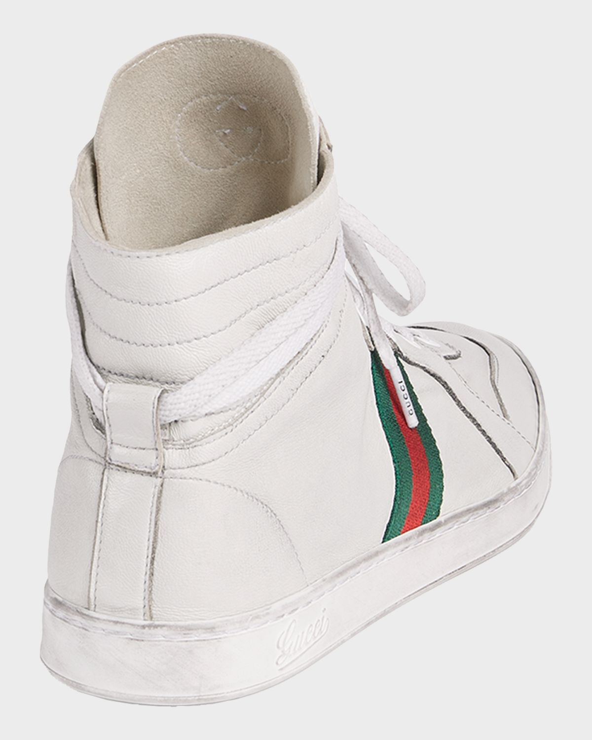 Gucci Men 's Coda Leather High-Top Sneakers | Thumbnail 3