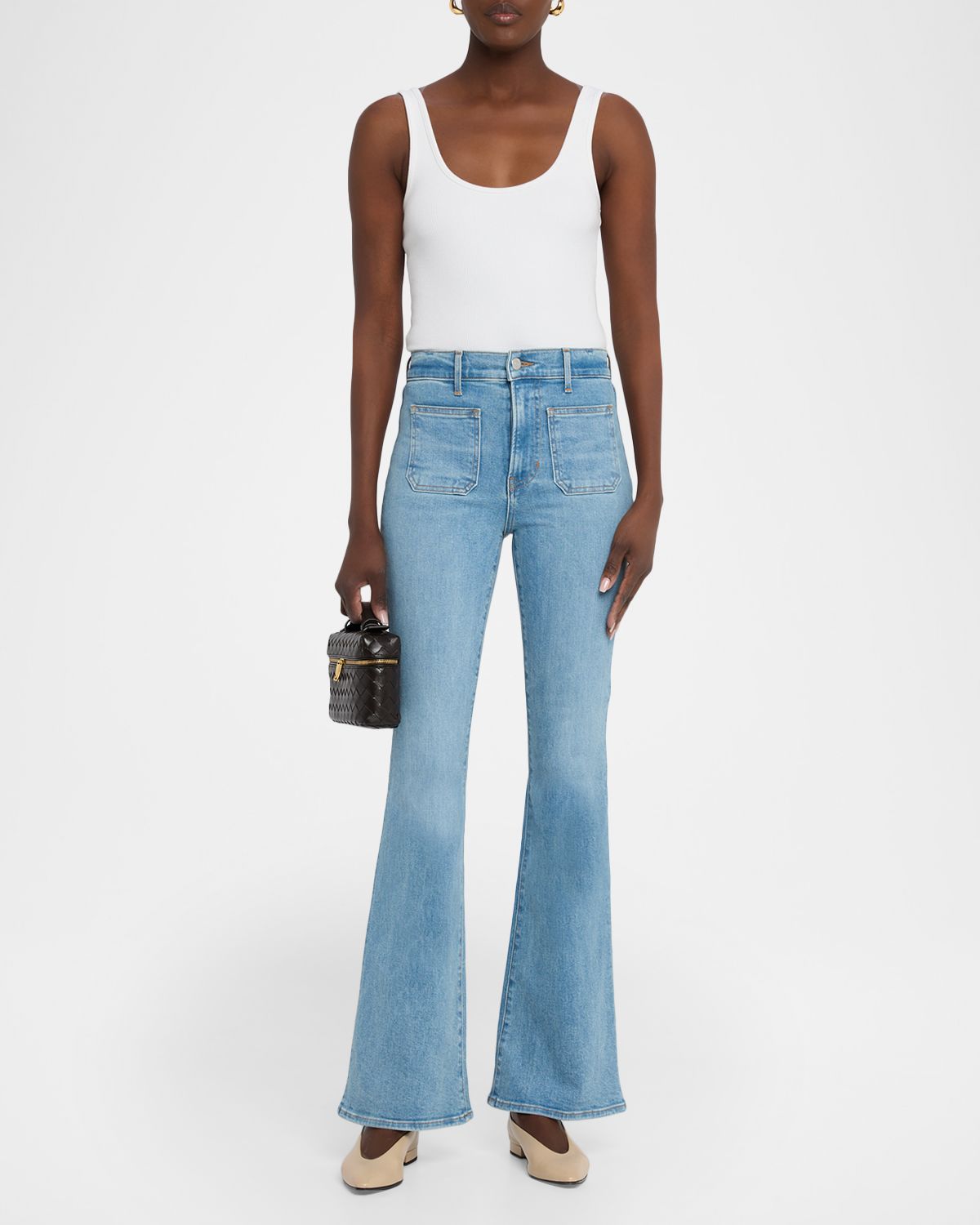 Veronica Beard Beverly High-Rise Skinny Flare Jeans