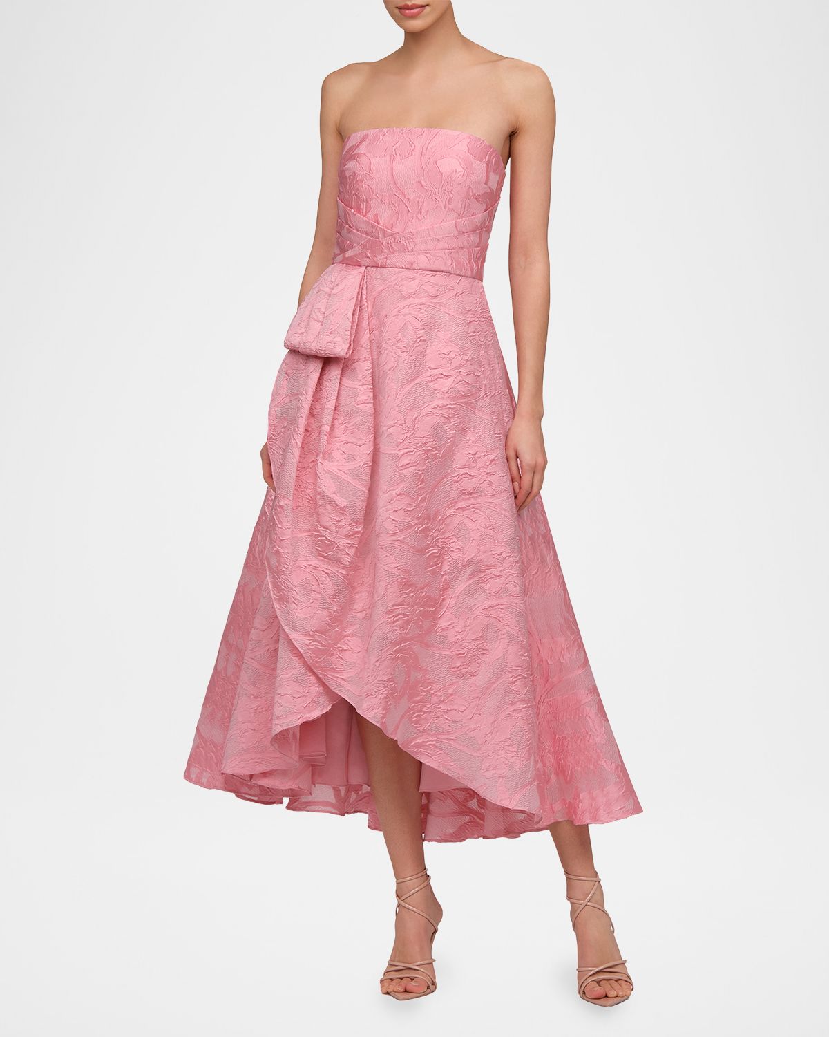 Theia Soraya Strapless Fil Coupe Midi Dress | Thumbnail 6 Theia Soraya Strapless Fil Coupe Midi Dress | Thumbnail 6