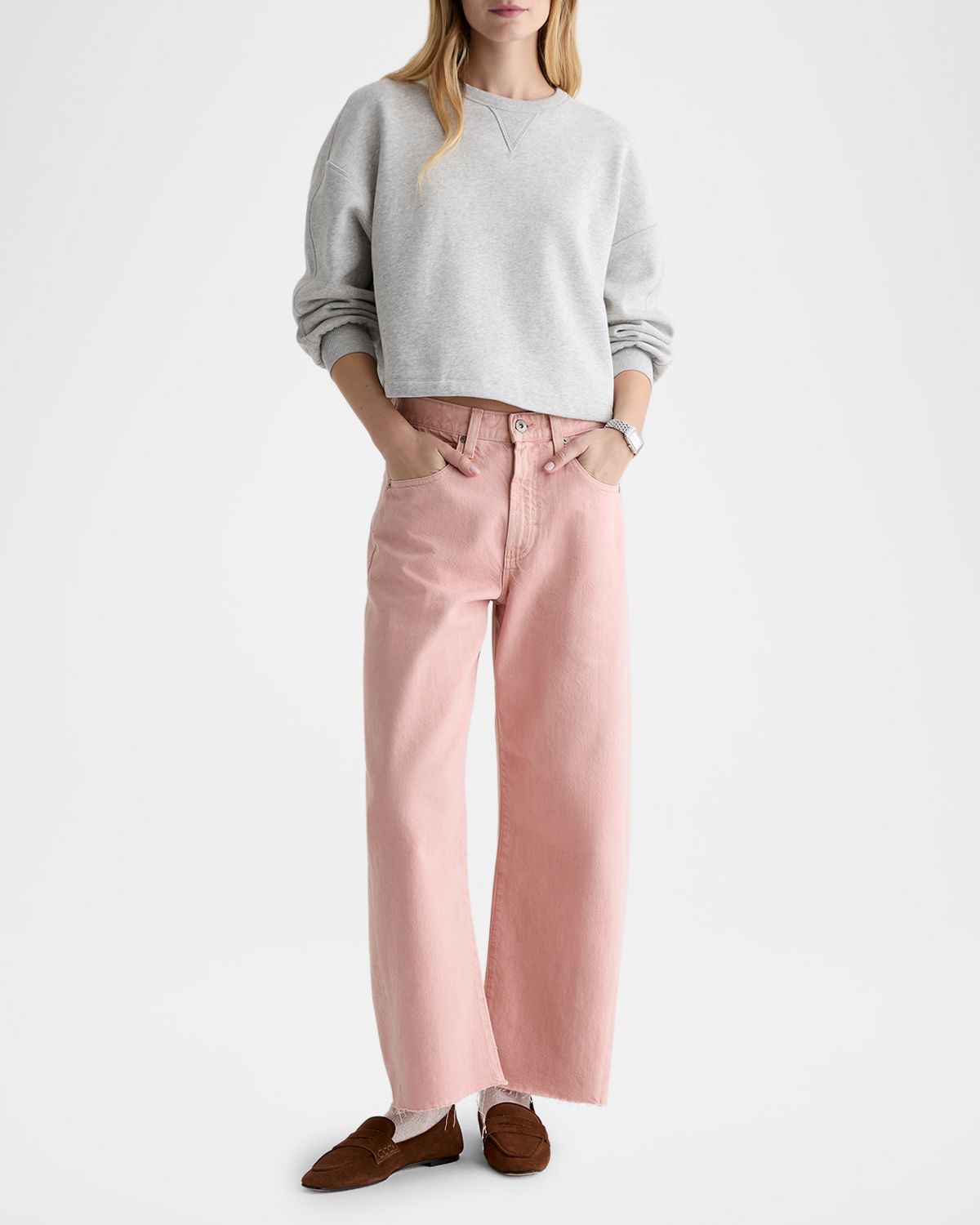 AG Jeans Hattie High-Rise Barrel Jeans