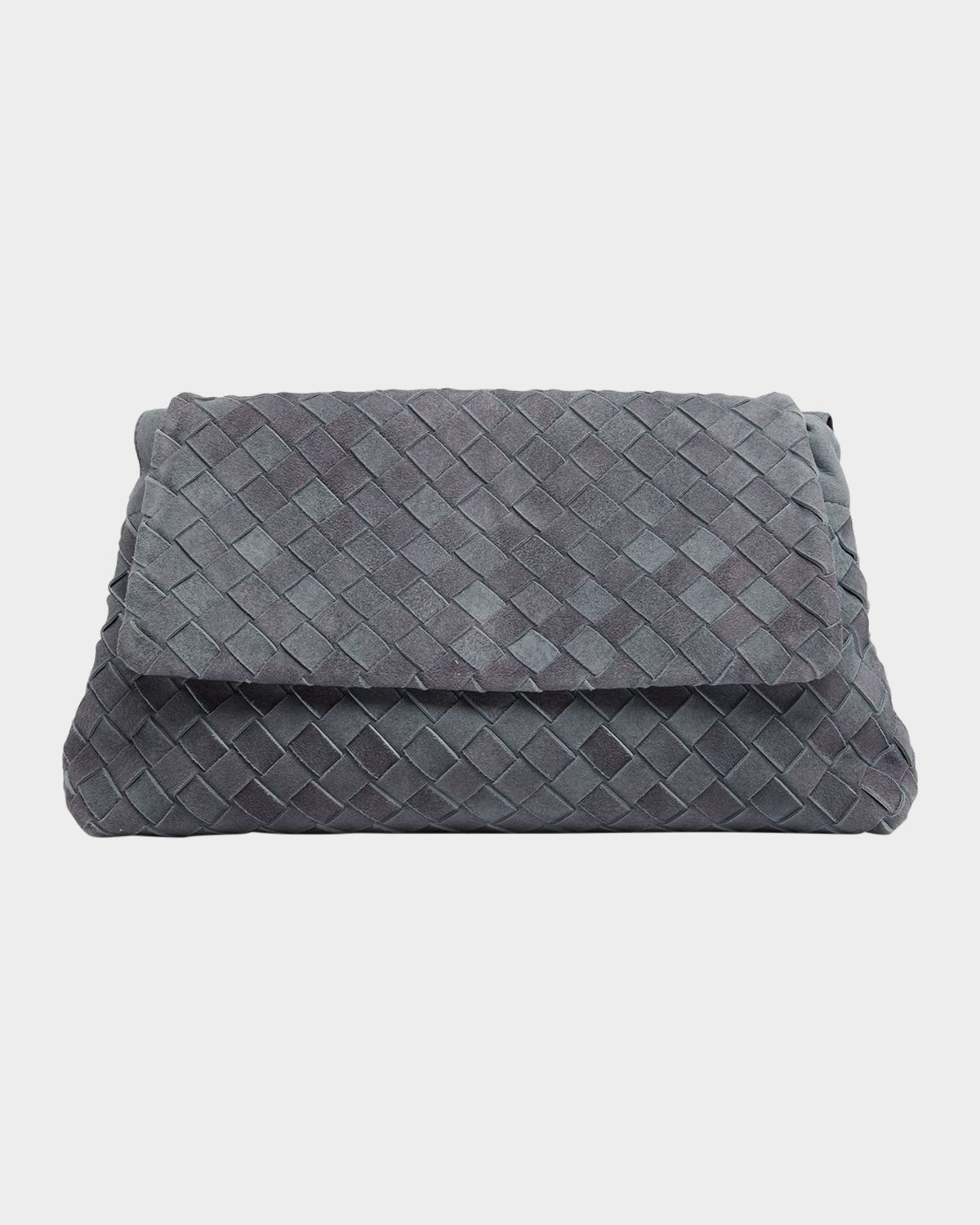 Bottega Veneta Giorno Dustbag Flap-Top Suede Shoulder Bag