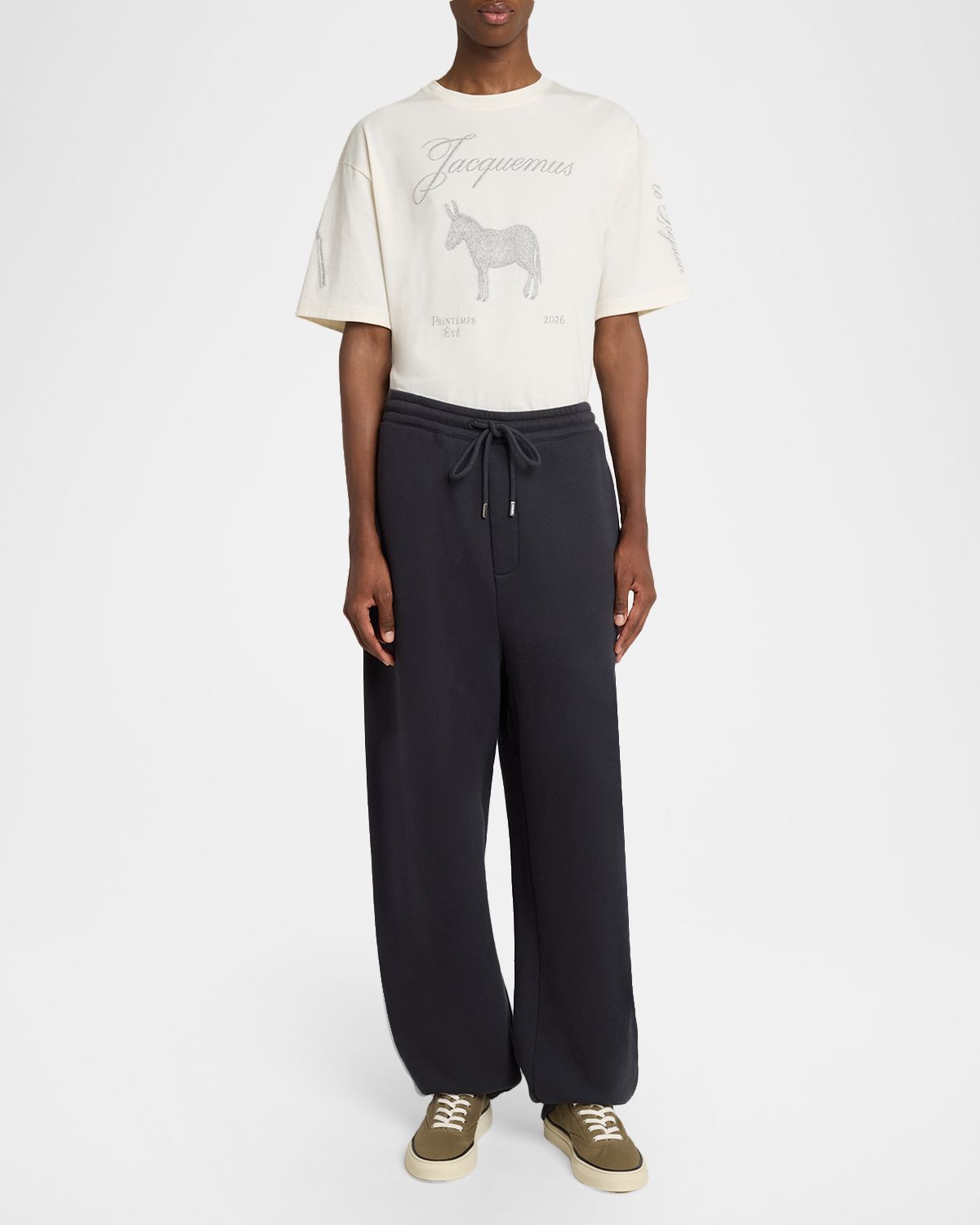 Jacquemus Men 's Cotton Rosemary-Patch Jogging Sweatpants | Thumbnail 5 Jacquemus Men 's Cotton Rosemary-Patch Jogging Sweatpants | Thumbnail 5