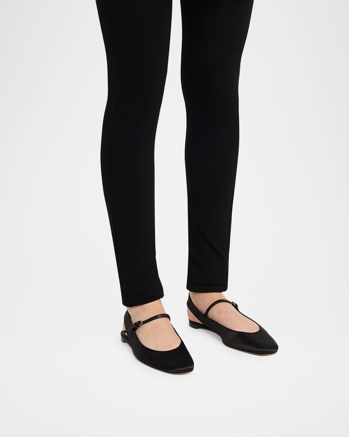 Toteme Slingback Satin Mary Jane Flats