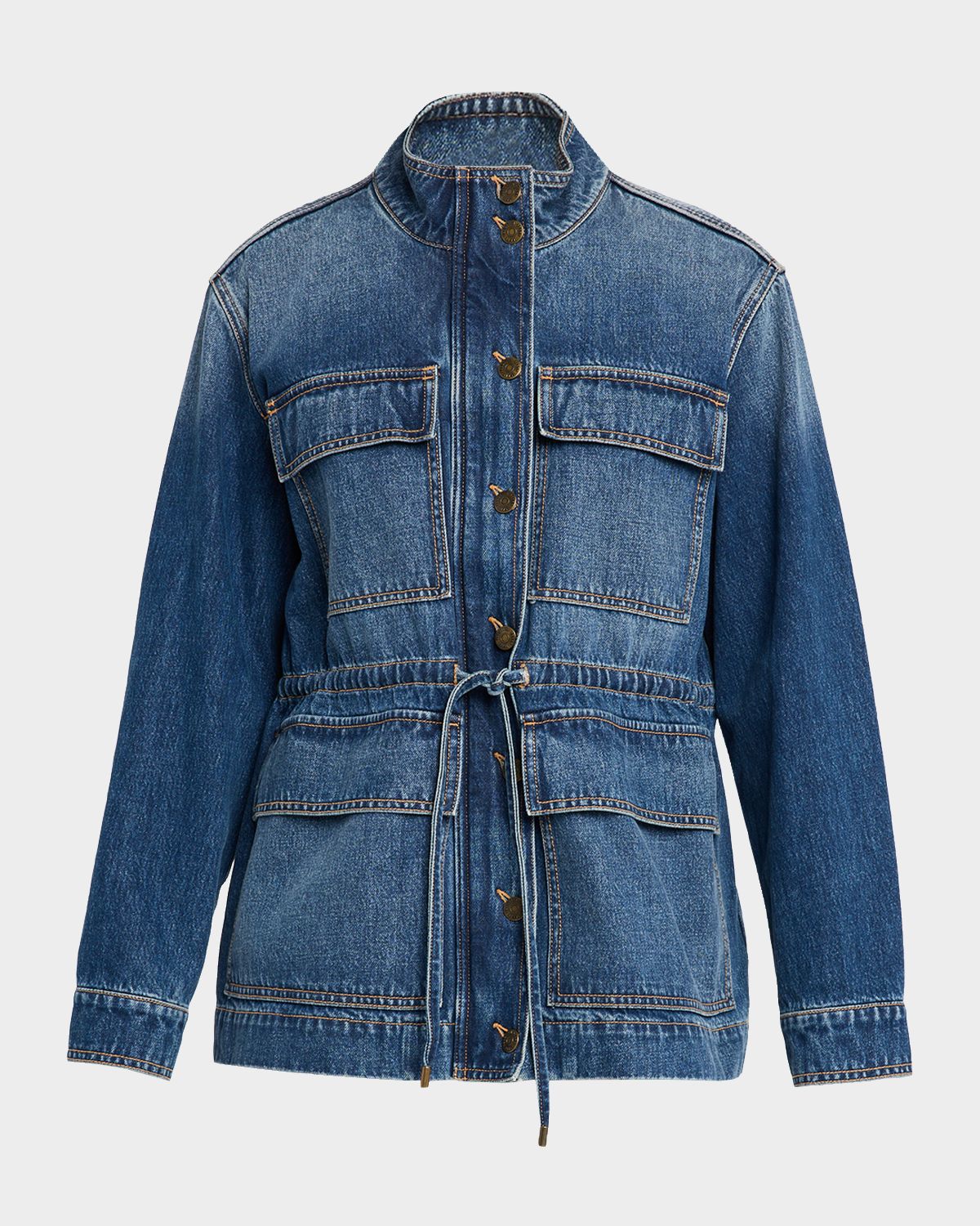 Veronica Beard Truman Denim Anorak Jacket