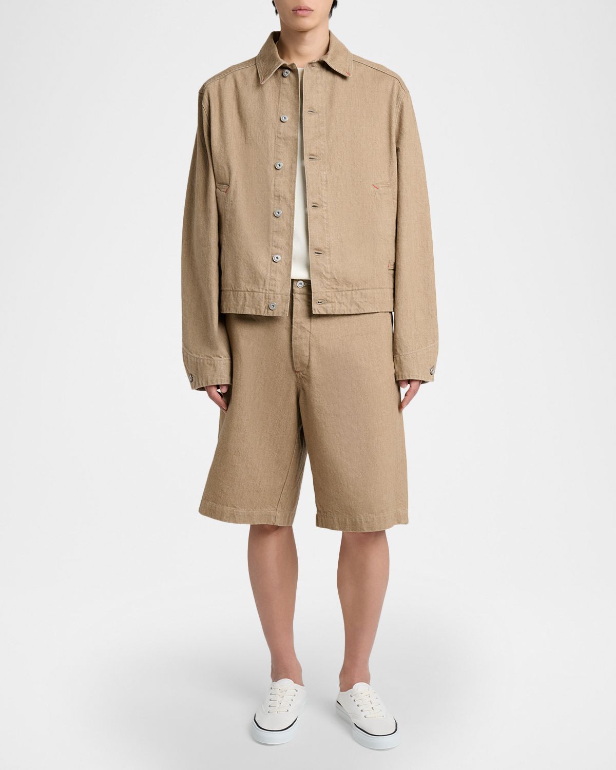 Jacquemus Men 's La Veste Short Denim Jacket | Thumbnail 5 Jacquemus Men 's La Veste Short Denim Jacket | Thumbnail 5