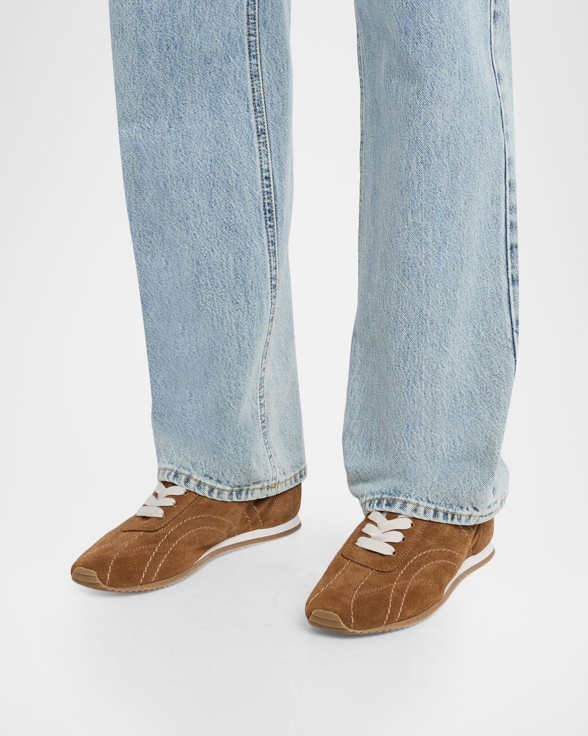 Toteme Flex Suede Low-Top Sneakers