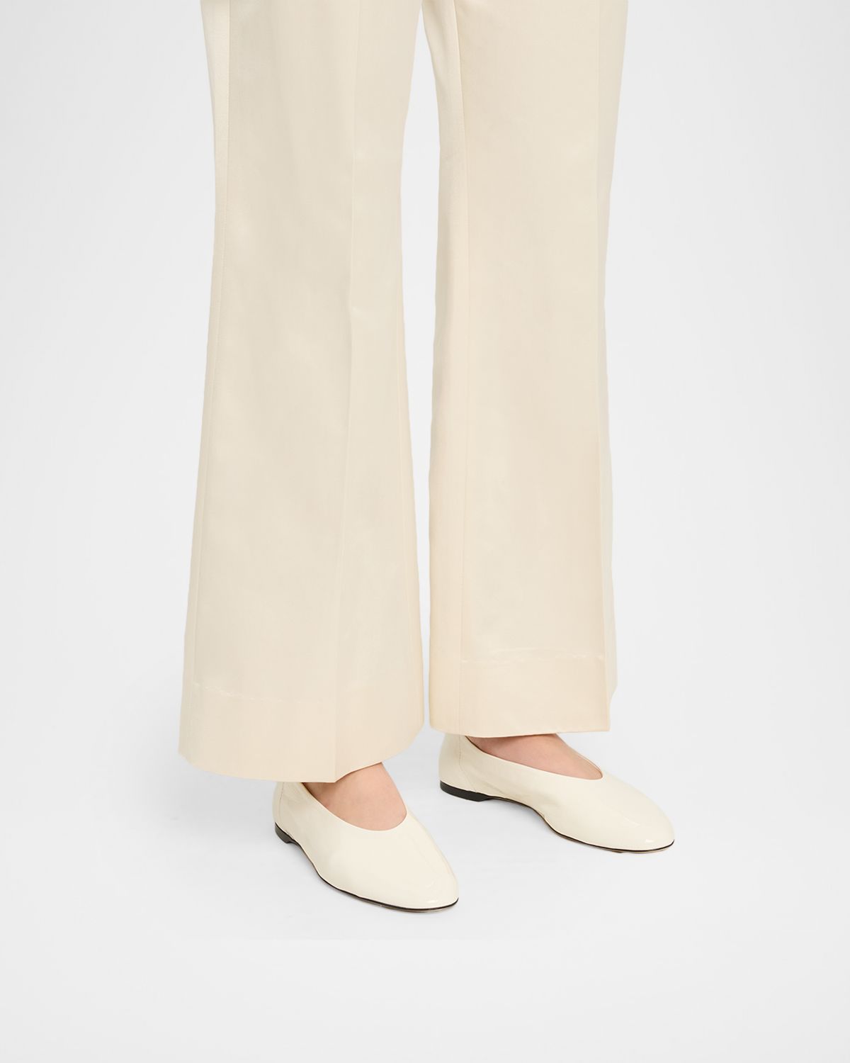 Toteme Slip Leather Ballerina Flats