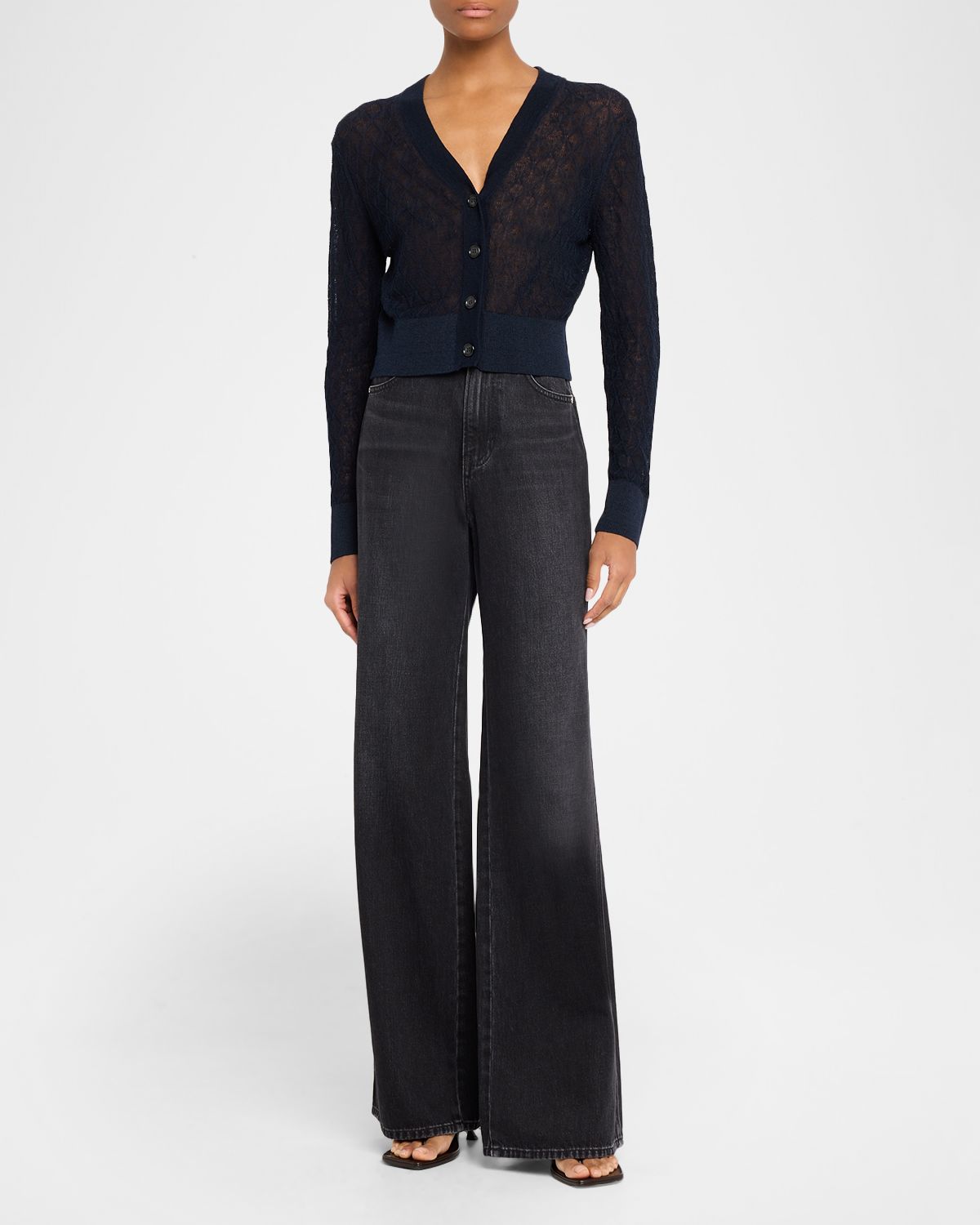 Veronica Beard Ingraham Linen-Blend Cardigan