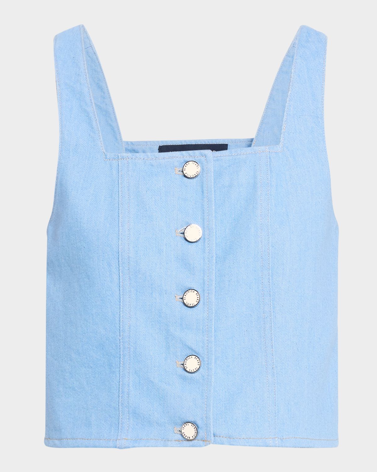Veronica Beard Spensley Cropped Denim Vest