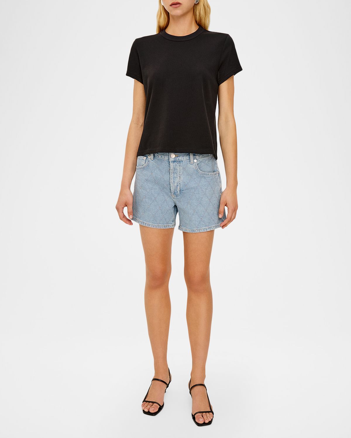 Rails Mesa Lattice Denim Shorts