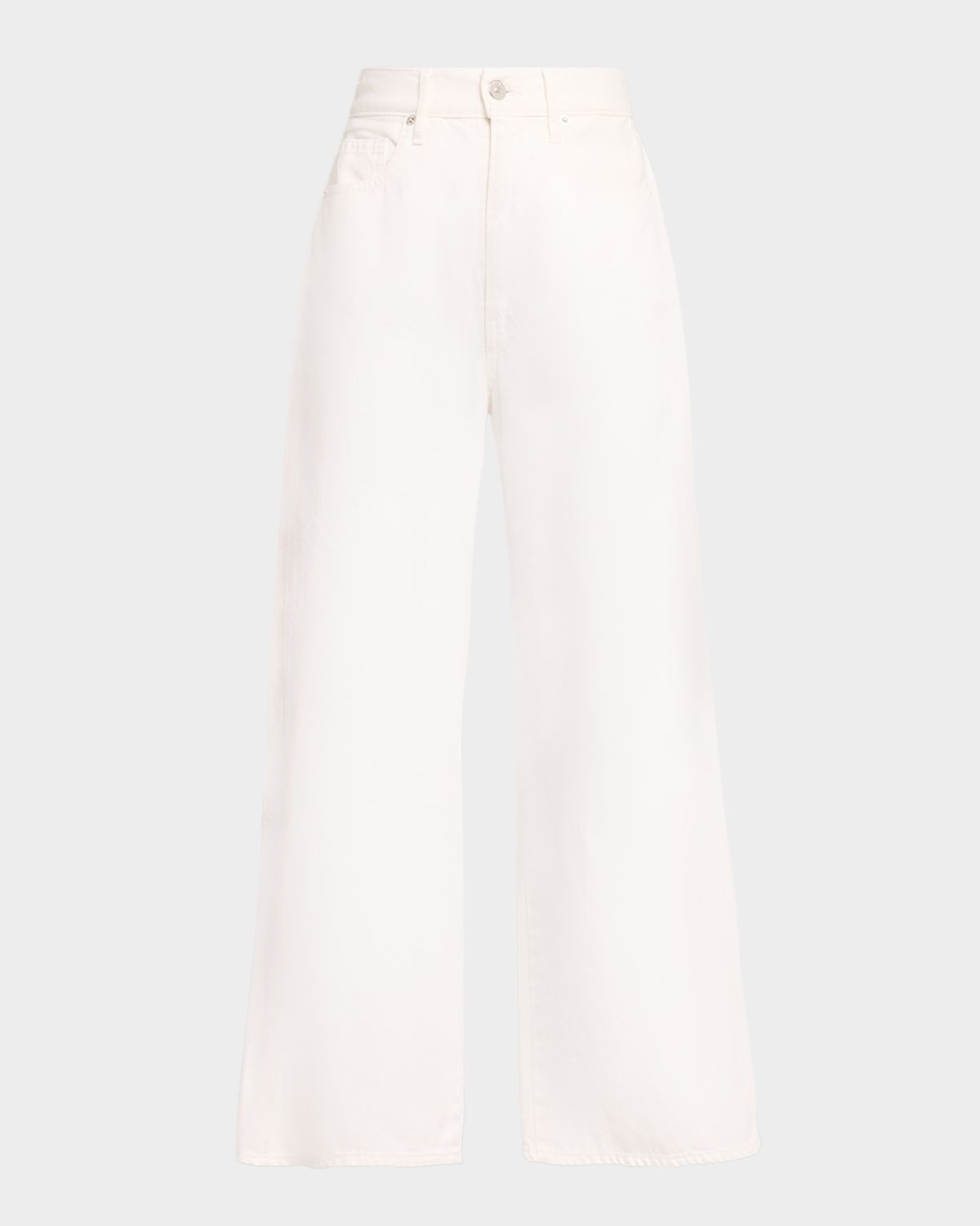 Veronica Beard Taylor Cropped High-Rise Wide Jeans