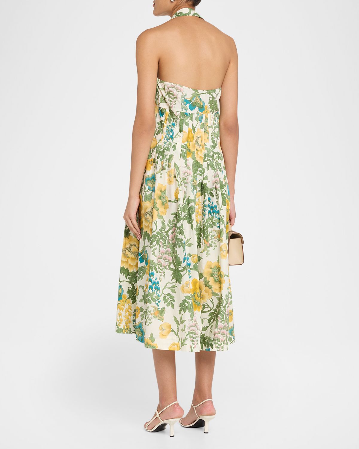 Cara Cara Rashida Floral Poplin Halter Dress | Thumbnail 3 Cara Cara Rashida Floral Poplin Halter Dress | Thumbnail 3