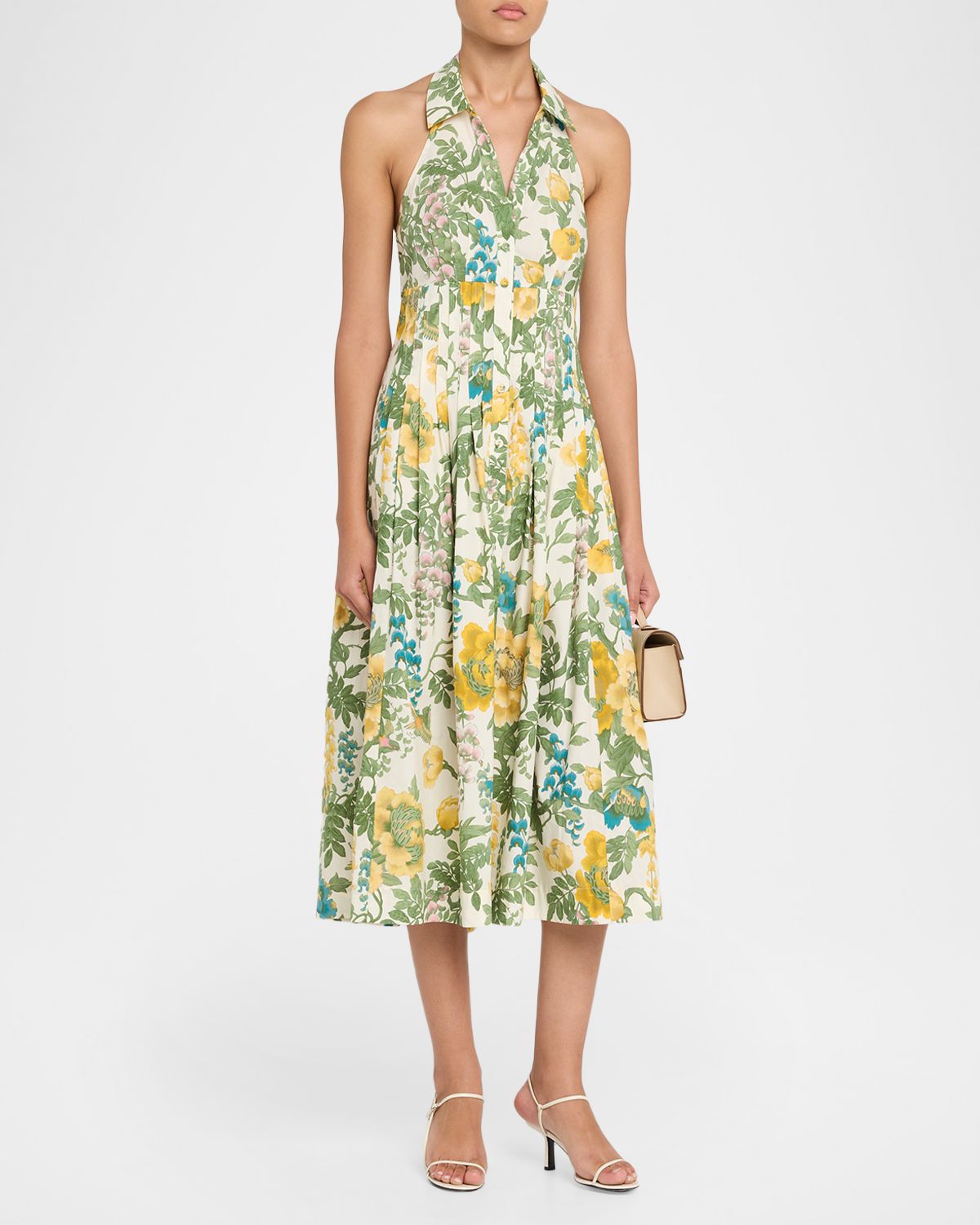 Cara Cara Rashida Floral Poplin Halter Dress | Thumbnail 4 Cara Cara Rashida Floral Poplin Halter Dress | Thumbnail 4