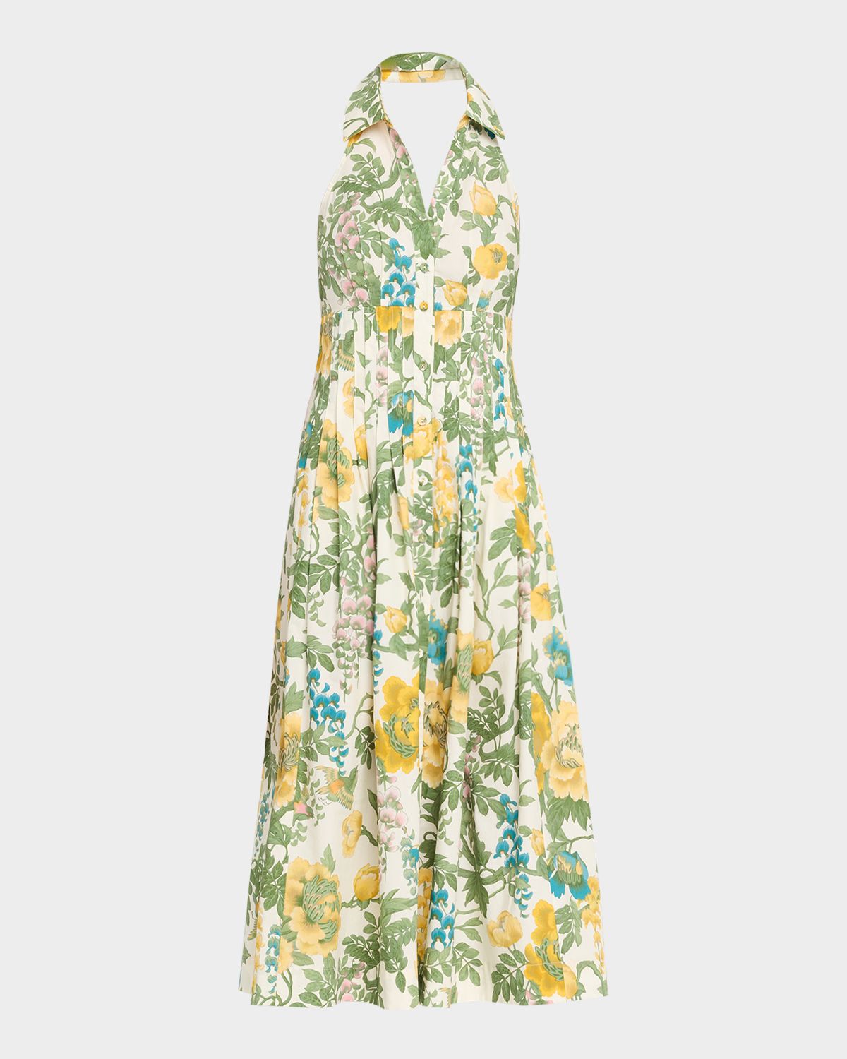 Cara Cara Rashida Floral Poplin Halter Dress