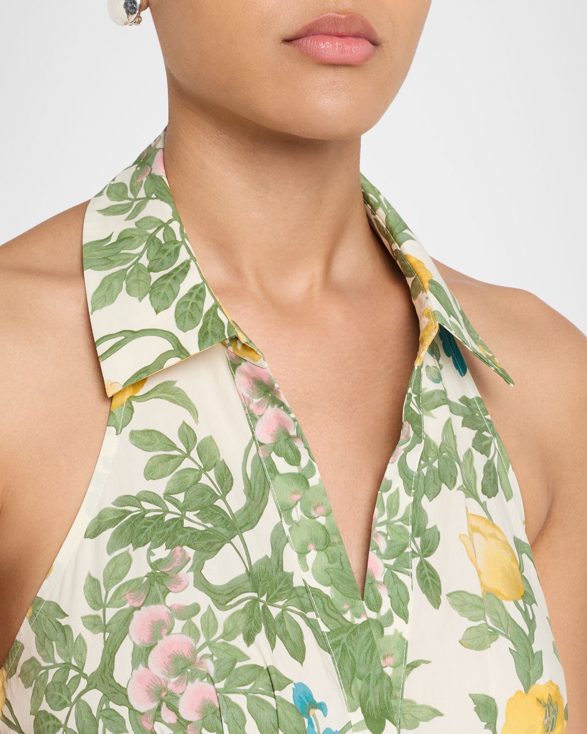 Cara Cara Rashida Floral Poplin Halter Dress | Thumbnail 5 Cara Cara Rashida Floral Poplin Halter Dress | Thumbnail 5