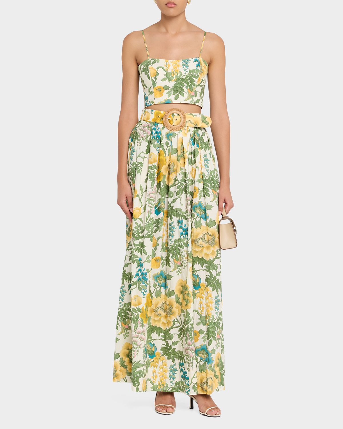 Cara Cara Greenfield Floral Belted Maxi Skirt | Thumbnail 2 Cara Cara Greenfield Floral Belted Maxi Skirt | Thumbnail 2