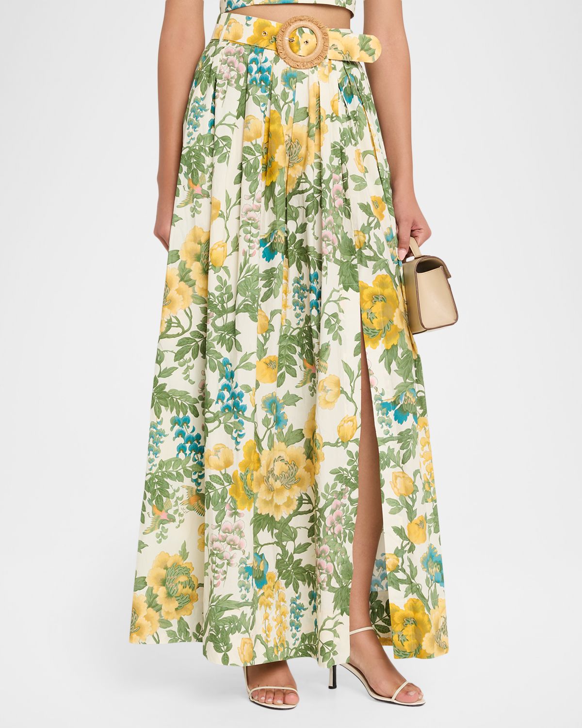 Cara Cara Greenfield Floral Belted Maxi Skirt | Thumbnail 4 Cara Cara Greenfield Floral Belted Maxi Skirt | Thumbnail 4