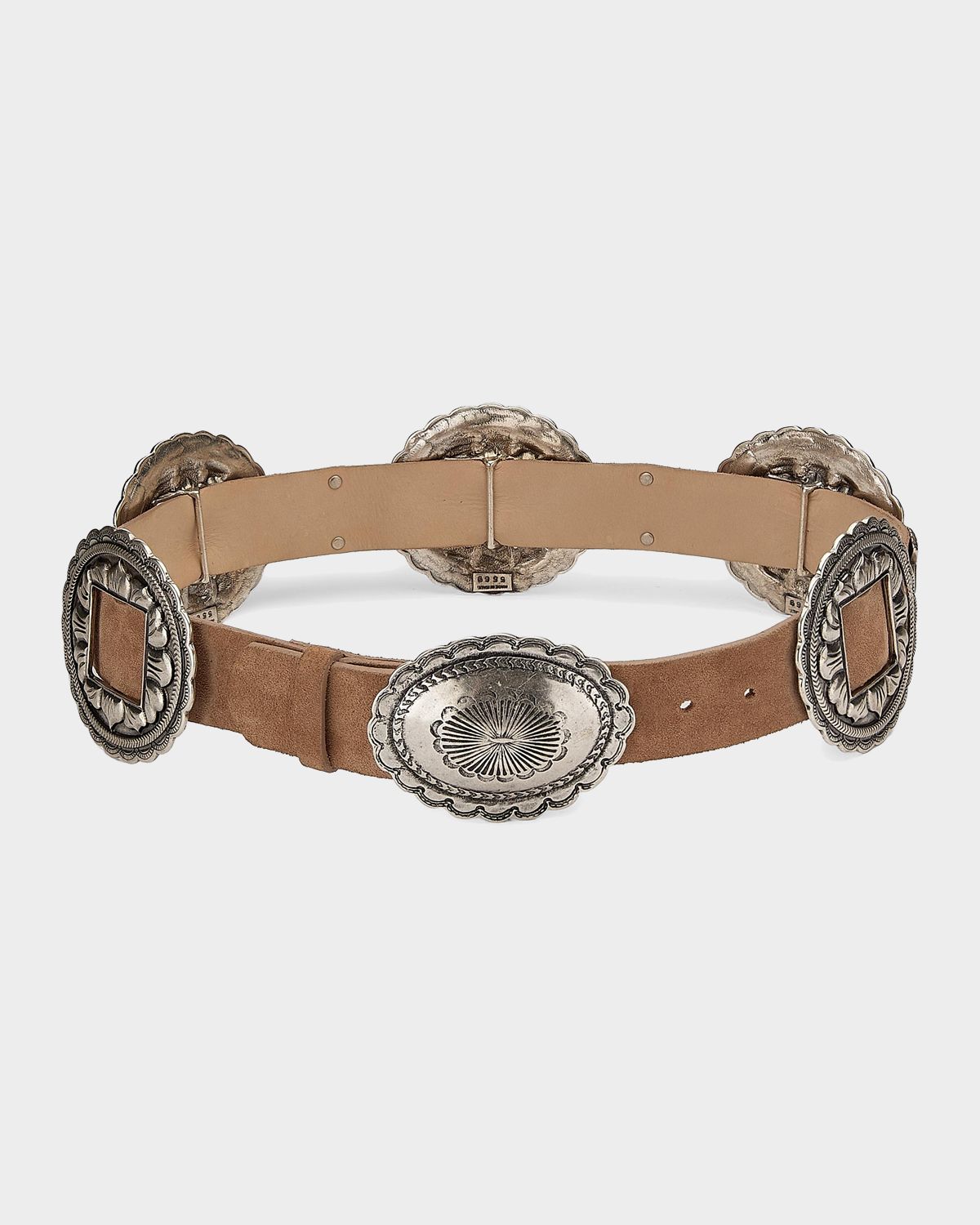 L 'Agence Austin Suede Concho Belt