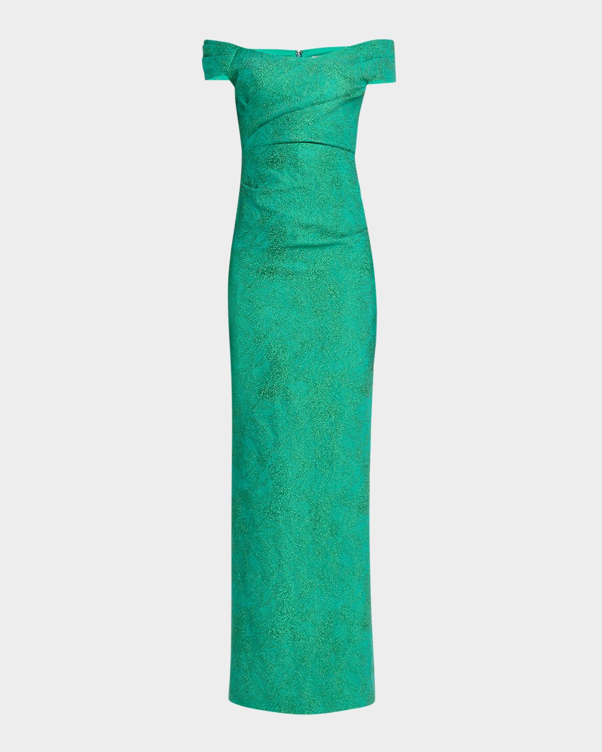 Rickie Freeman for Teri Jon Off-Shoulder Metallic Jacquard Column Gown | Thumbnail 6 Rickie Freeman for Teri Jon Off-Shoulder Metallic Jacquard Column Gown | Thumbnail 6