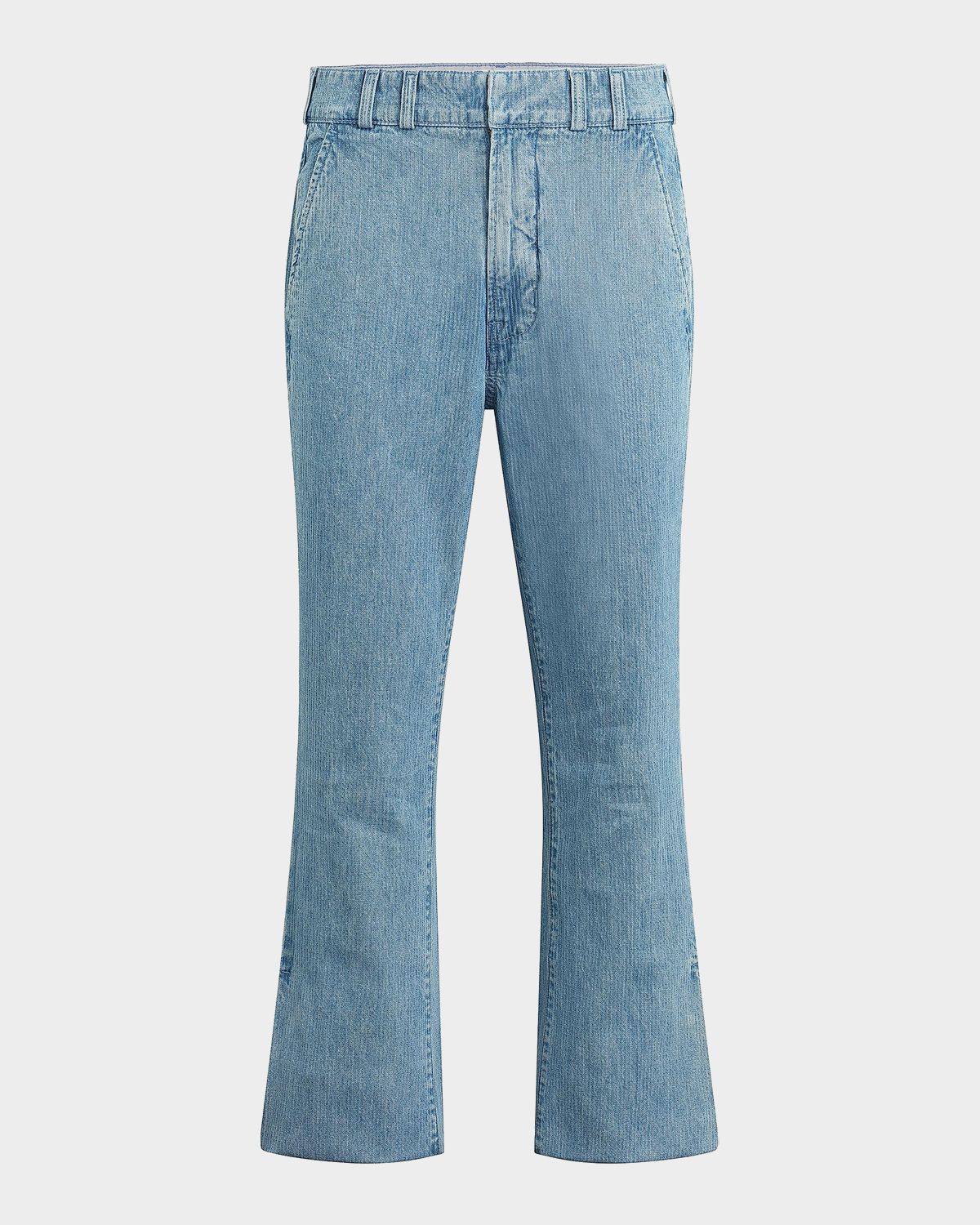 Hudson Men 's Walker Bootcut Snap-Hem Denim Trousers