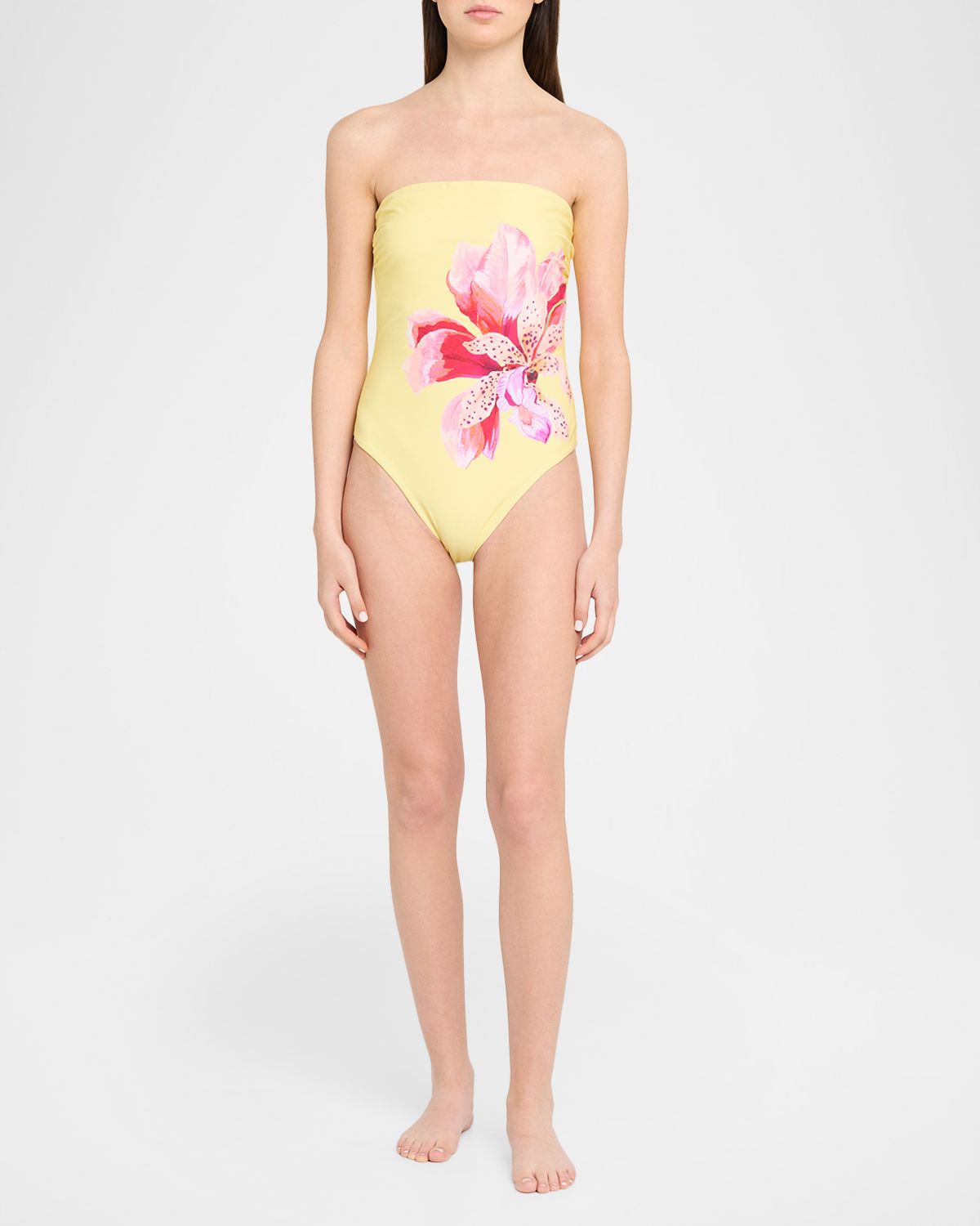 Milly Songe D 'Iris Strapless One-Piece Swimsuit