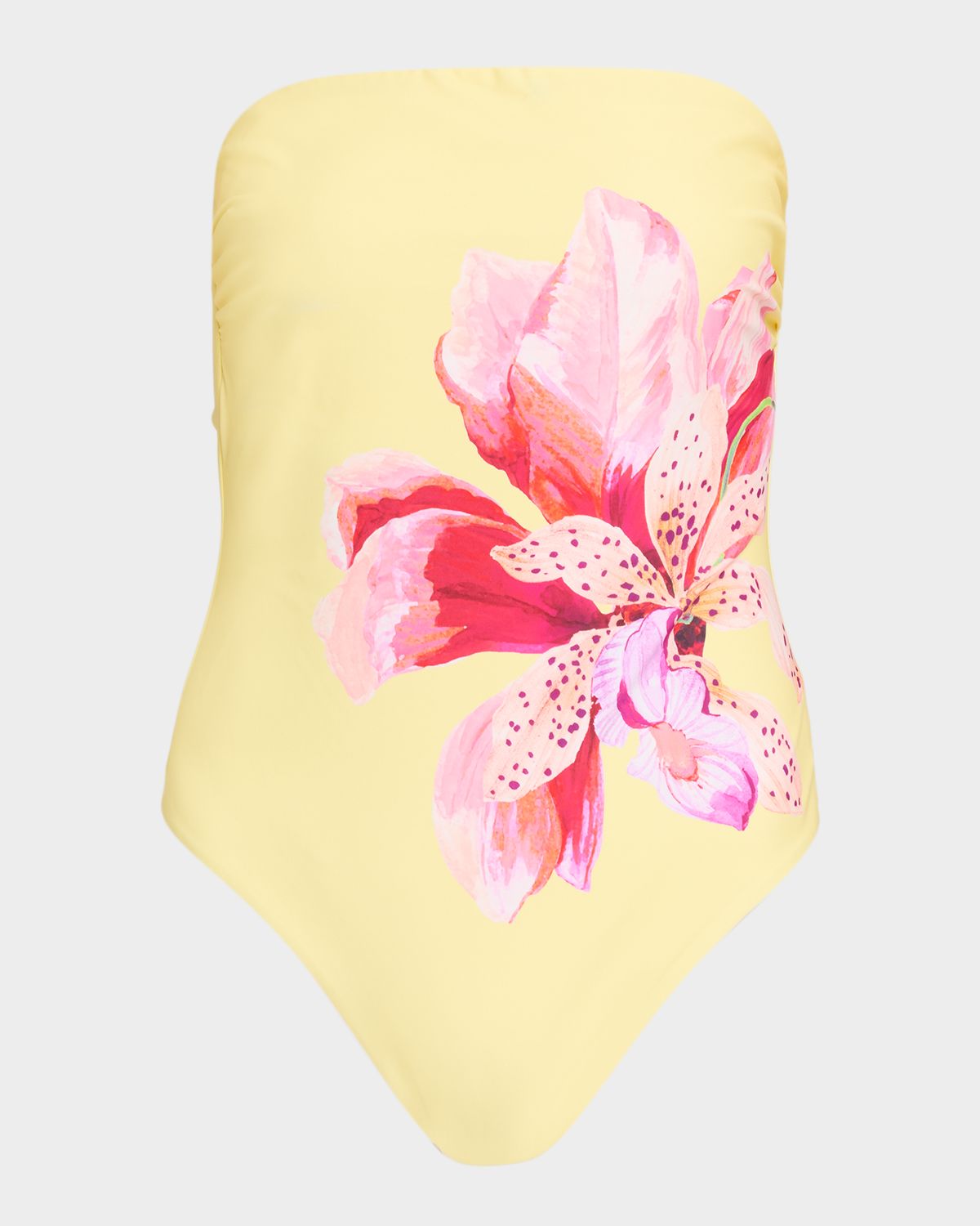 Milly Songe D 'Iris Strapless One-Piece Swimsuit