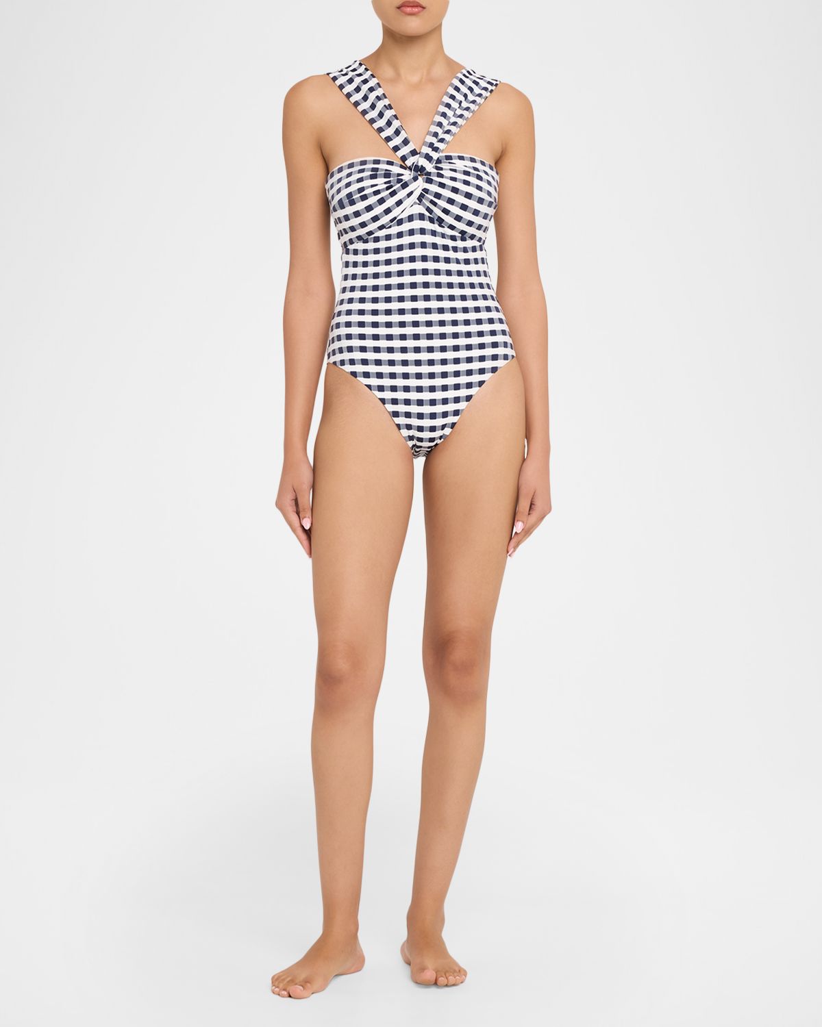 Milly Betsy Cottage Jacquard One-Piece Swimsuit