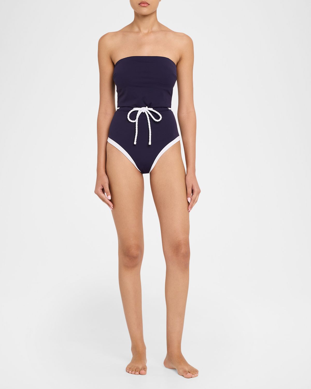 Milly Solid Belted One-Piece Swimsuit