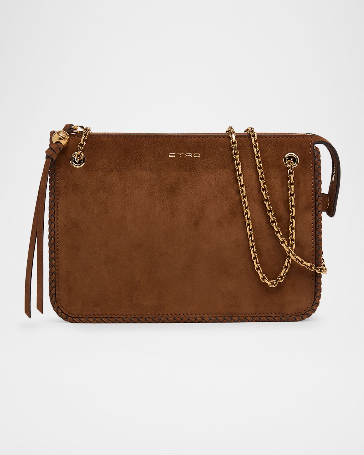 Etro Pelle Unita Suede Crossbody Bag