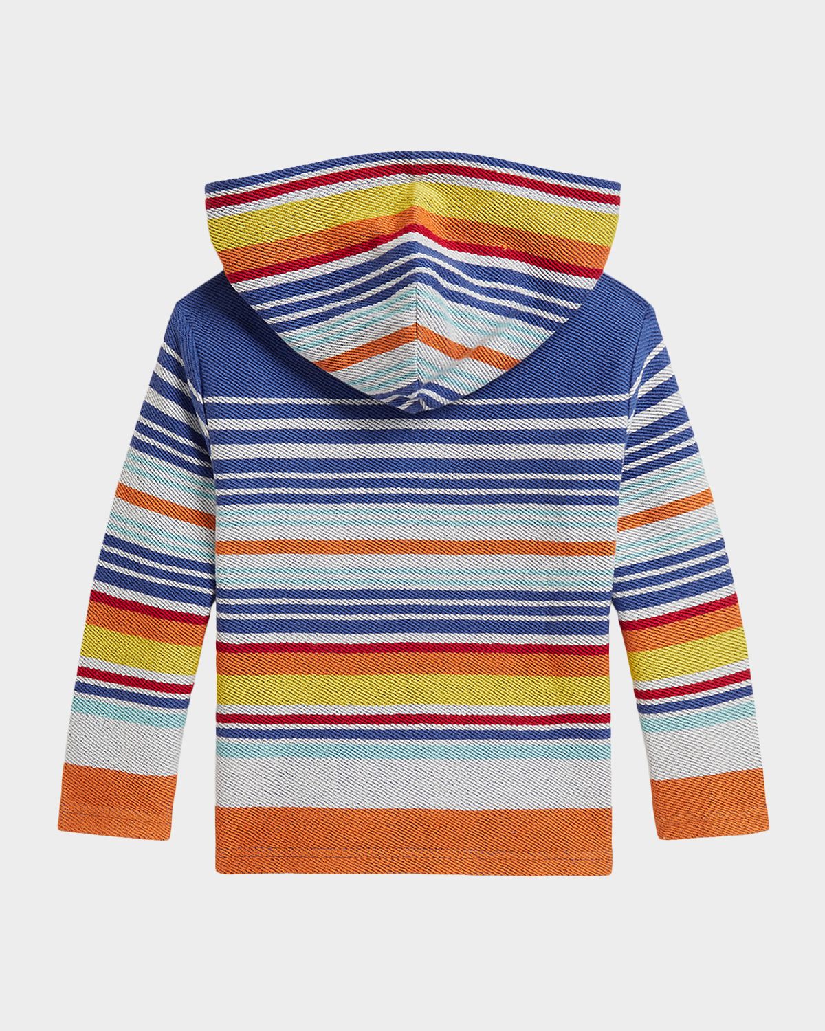 Polo Ralph Lauren Boy 's Striped Cotton Terry Hoodie, Size 2-7