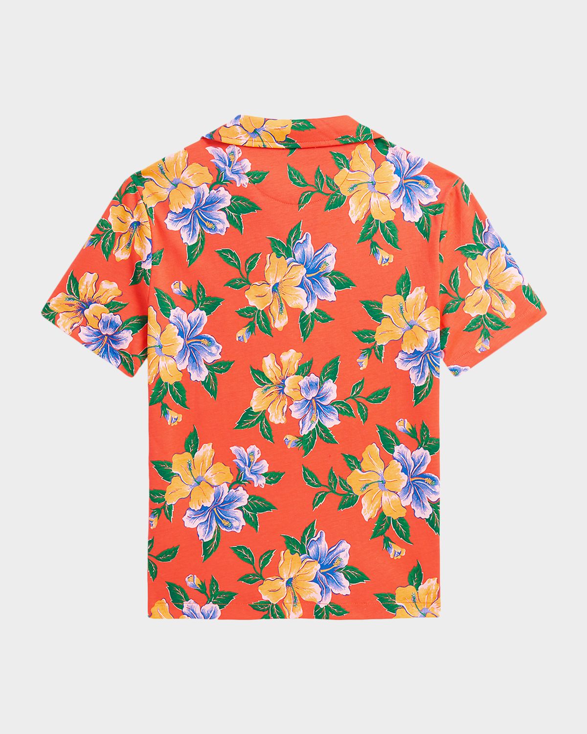 Polo Ralph Lauren Boy 's Floral-Print Cotton Jersey Polo Shirt, Size S-XL