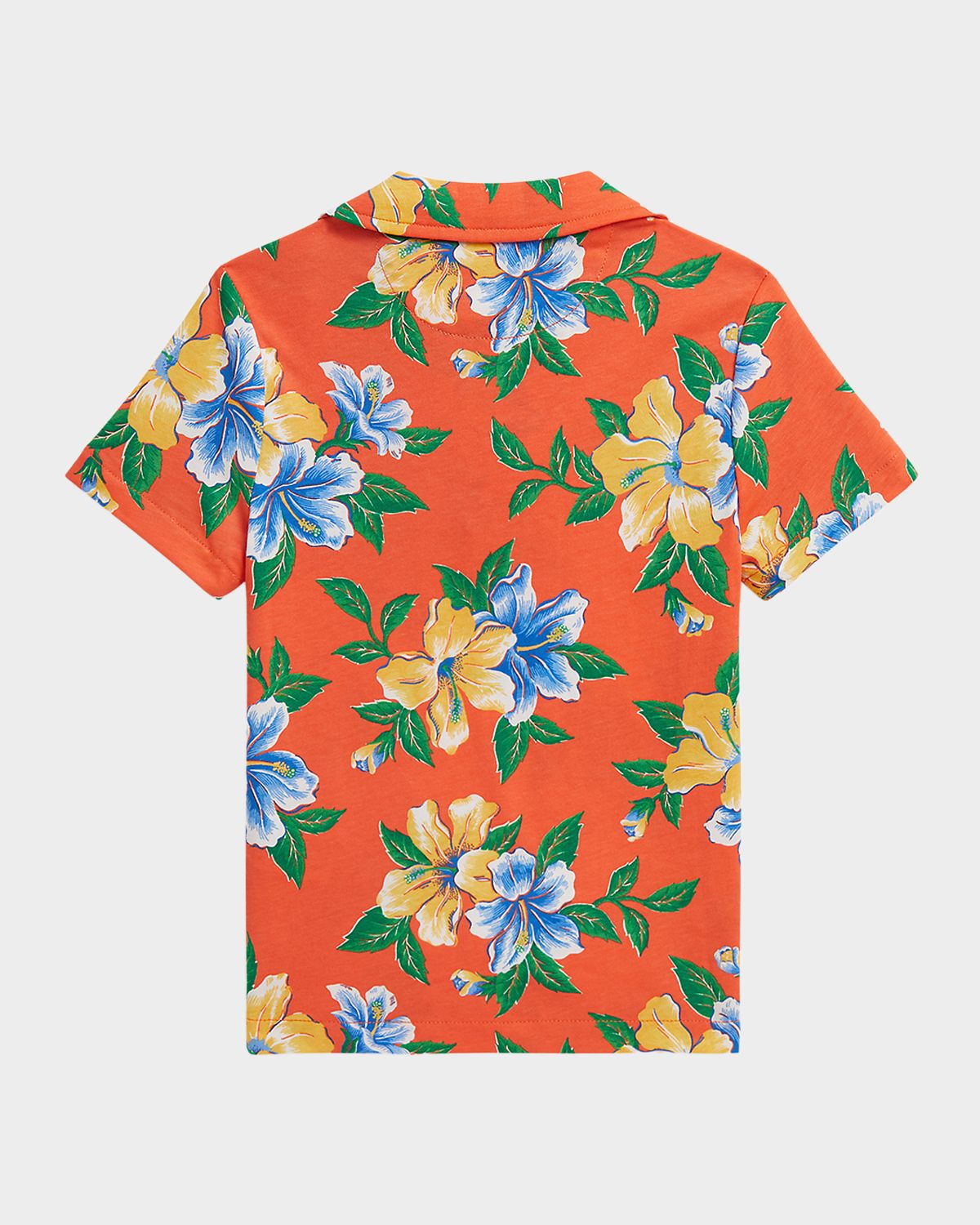 Polo Ralph Lauren Boy 's Floral-Print Cotton Jersey Polo Shirt, Size 2-7