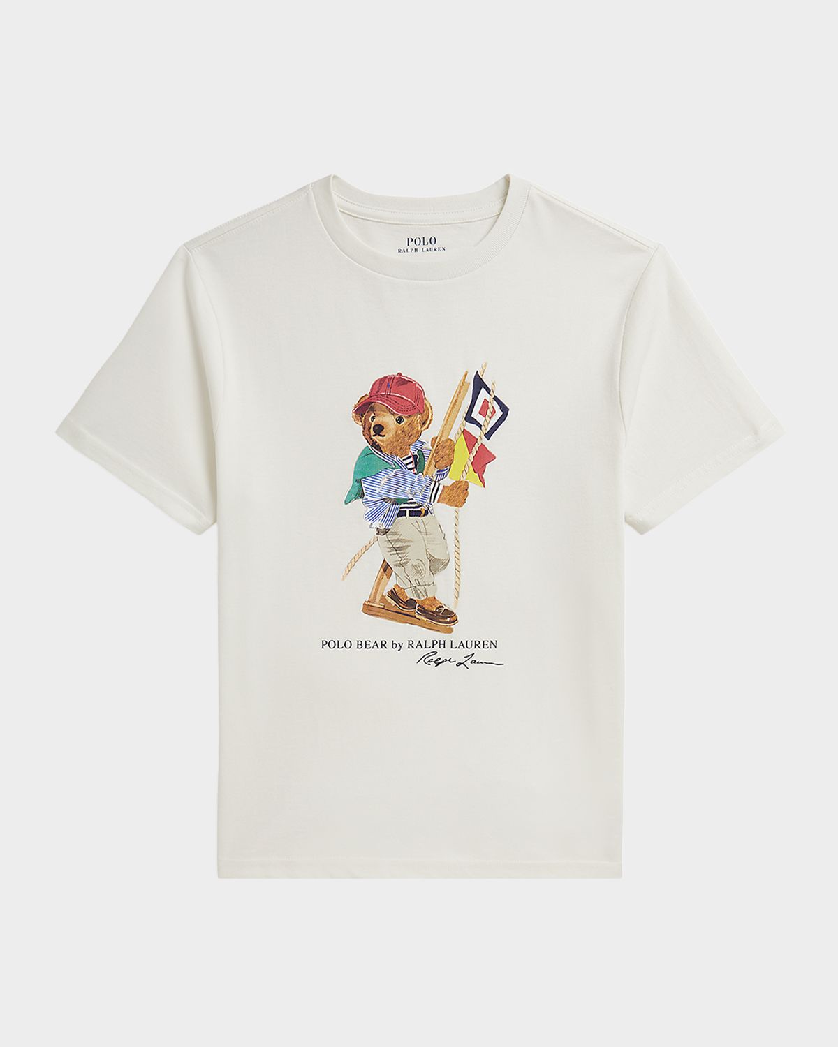Polo Ralph Lauren Boy 's Sailing Polo Bear Cotton Jersey T-Shirt, Size S-XL