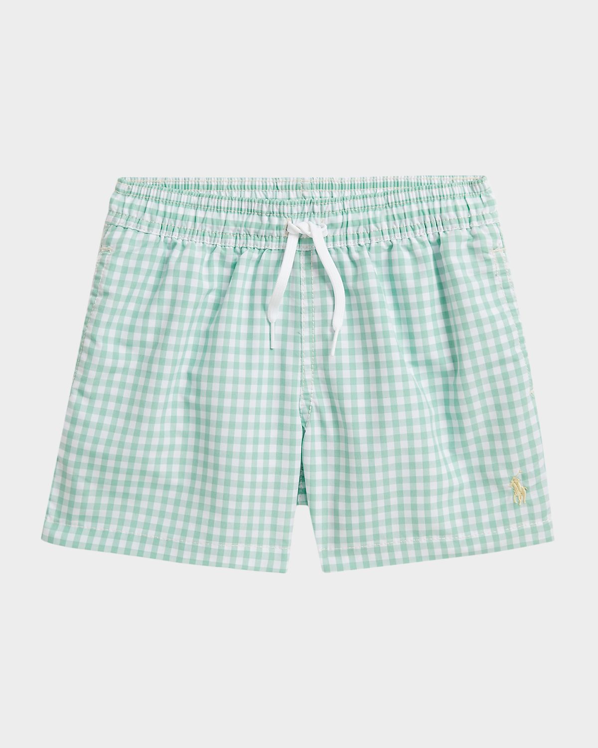 Polo Ralph Lauren Boy 's Traveler Gingham Swim Trunks, Size 2-