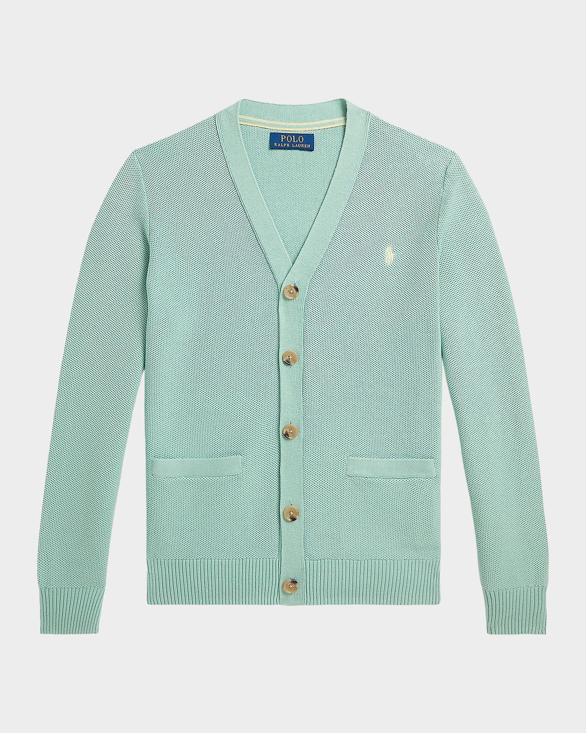 Polo Ralph Lauren Boy 's Cotton Mesh V-Neck Cardigan, Size S-XL