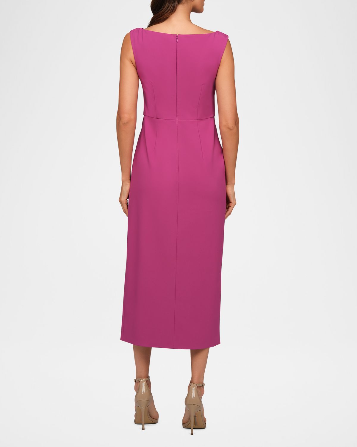 Kay Unger New York Maeta Asymmetric Sequin Foral Midi Dress | Thumbnail 3 Kay Unger New York Maeta Asymmetric Sequin Foral Midi Dress | Thumbnail 3