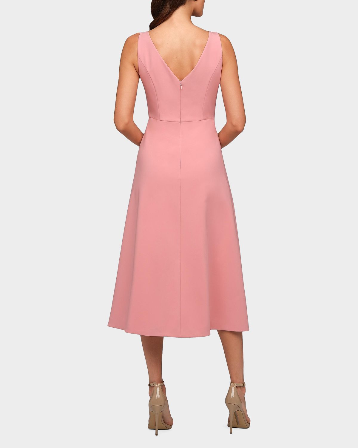 Kay Unger New York Heidi Floral Appliqué Stretch-Crepe Midi Dress | Thumbnail 3 Kay Unger New York Heidi Floral Appliqué Stretch-Crepe Midi Dress | Thumbnail 3