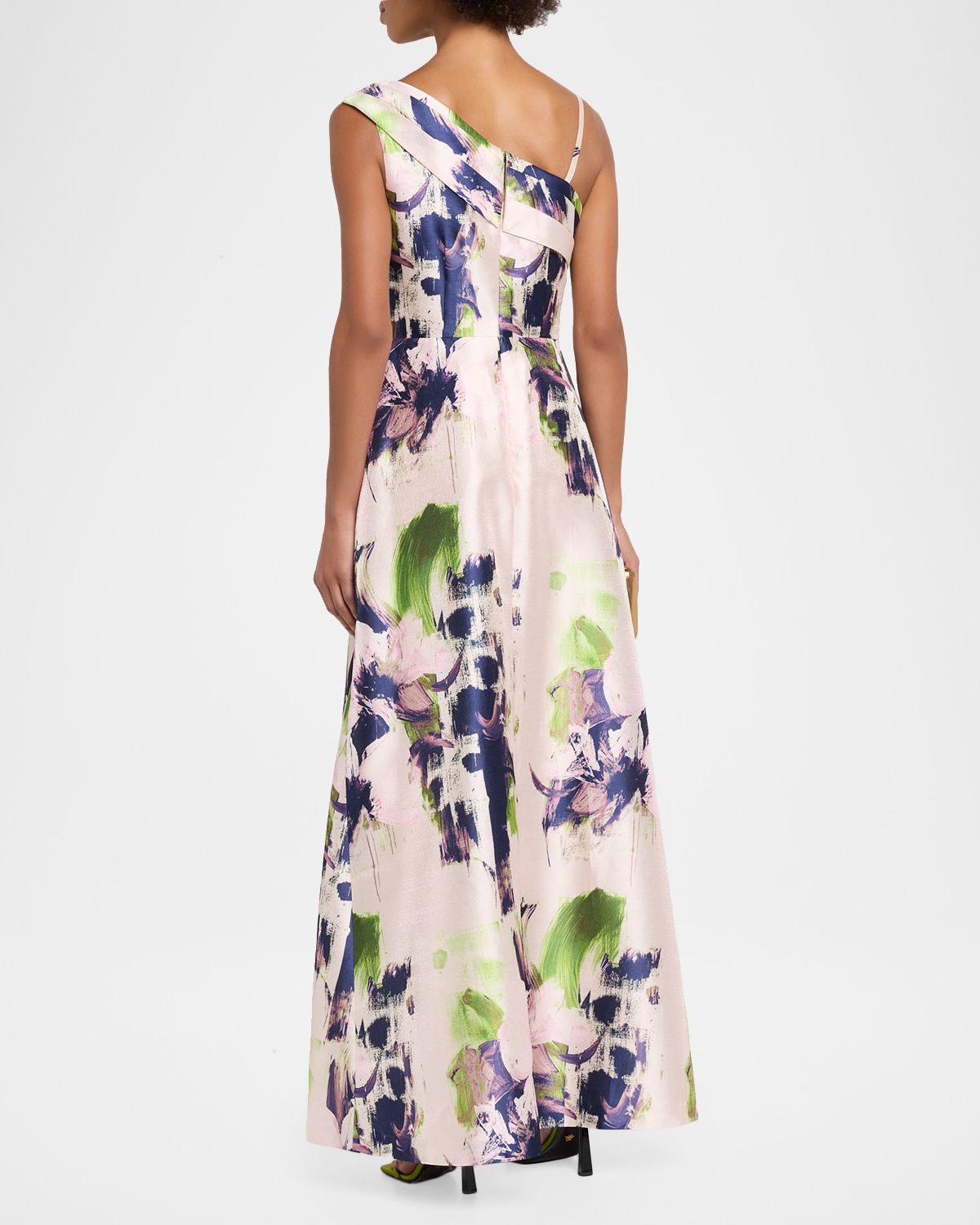 Kay Unger New York Whitely Floral Organza Walk Thru Jumpsuit | Thumbnail 3 Kay Unger New York Whitely Floral Organza Walk Thru Jumpsuit | Thumbnail 3