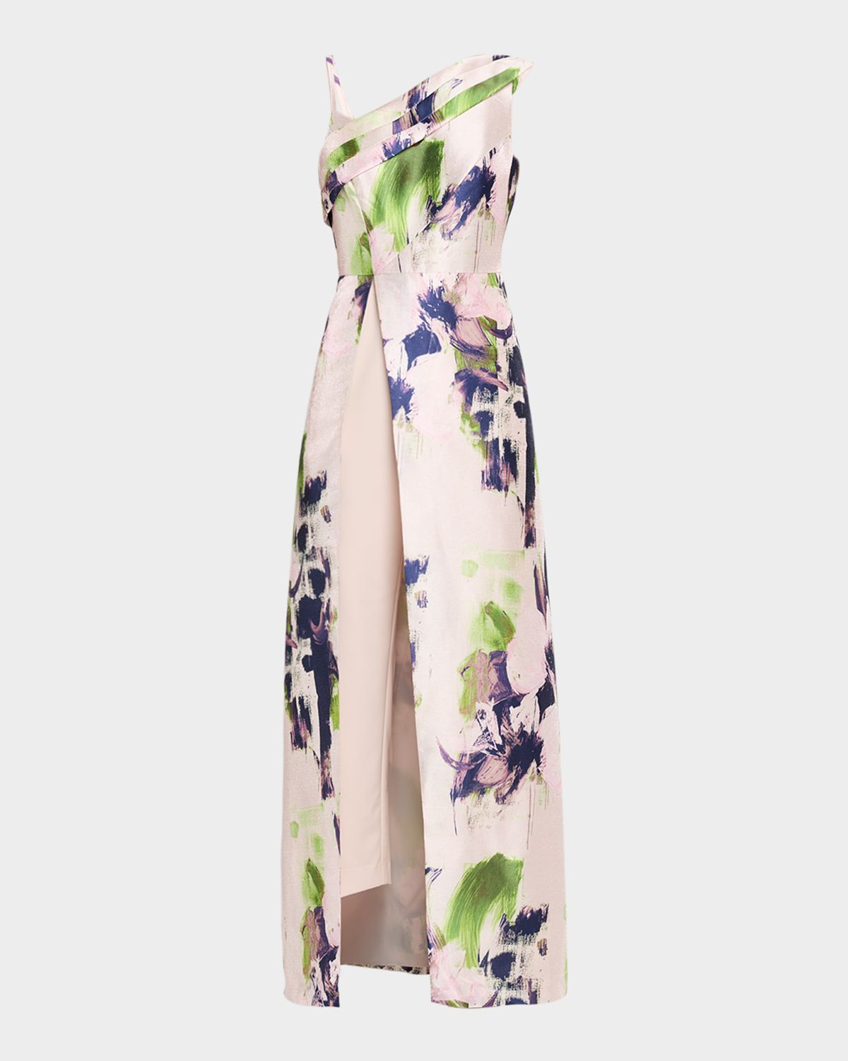 Kay Unger New York Whitely Floral Organza Walk Thru Jumpsuit