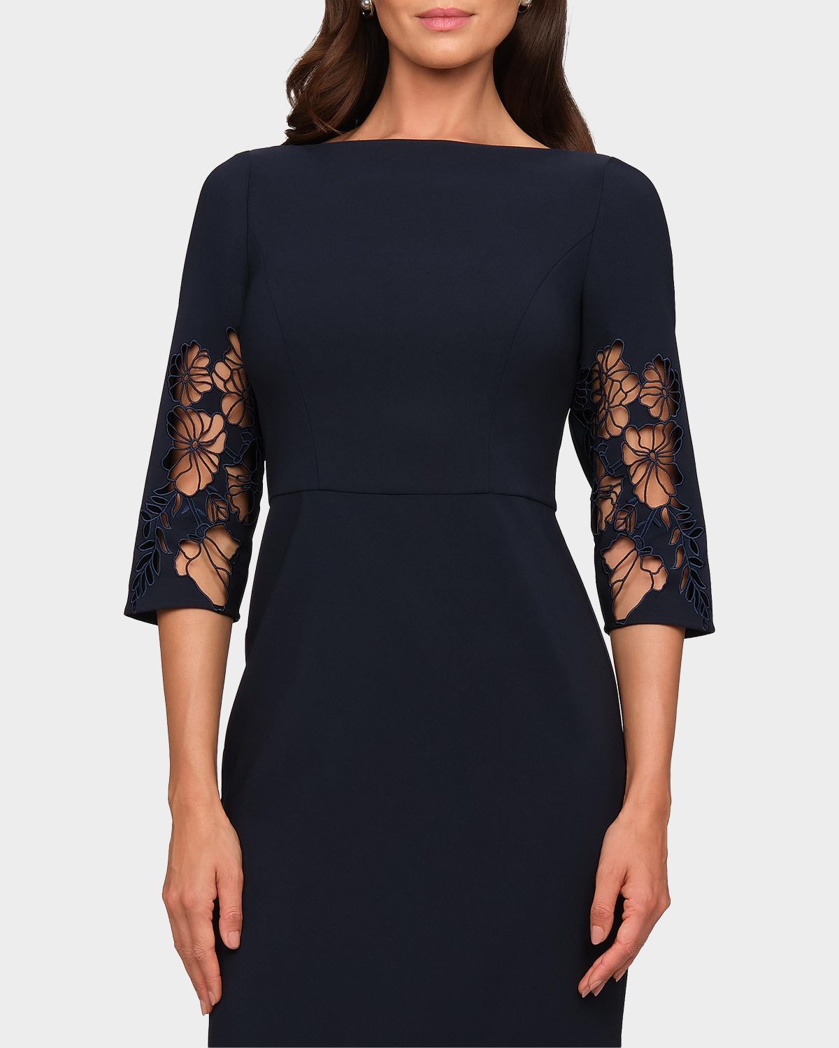 Kay Unger New York Vanna Guipure Lace Midi-Dress | Thumbnail 5 Kay Unger New York Vanna Guipure Lace Midi-Dress | Thumbnail 5